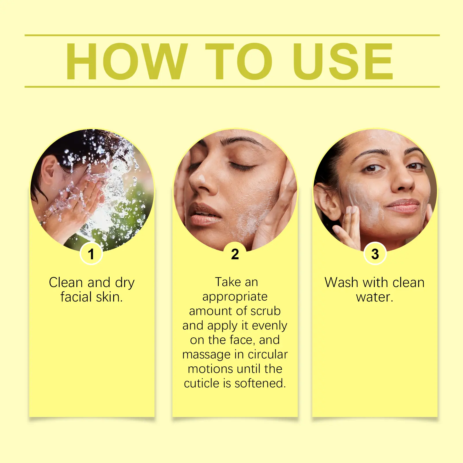 Facial Scrub Exfoliating & Moisturizing Formula - West&Month 4 facial scrub clean exfoliate moisturize West Month 124 2655