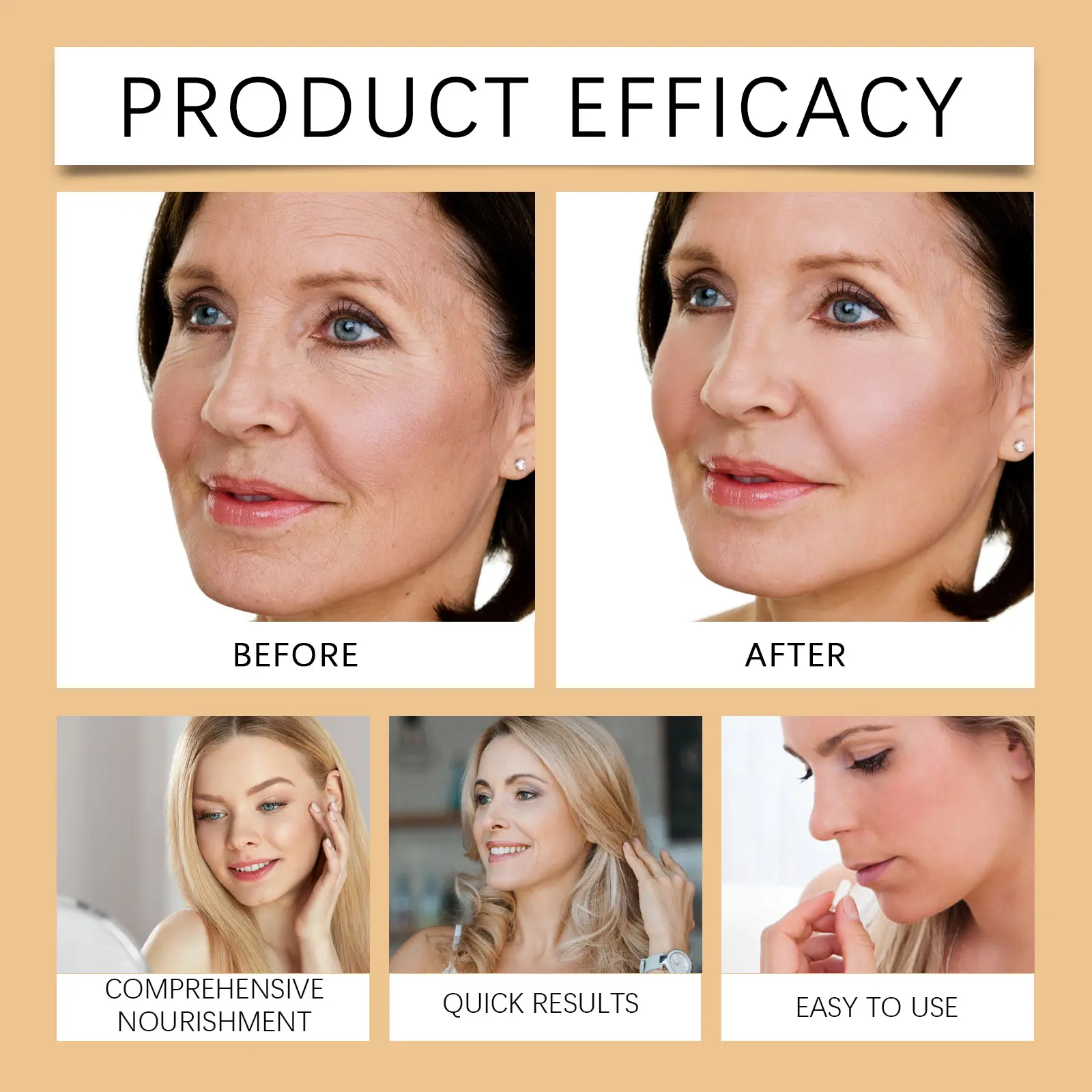 Facial Serum for Fine Lines & Elasticity - West&Month 9 facial serum nourish restore lines improve elasticity West Month 603 8887