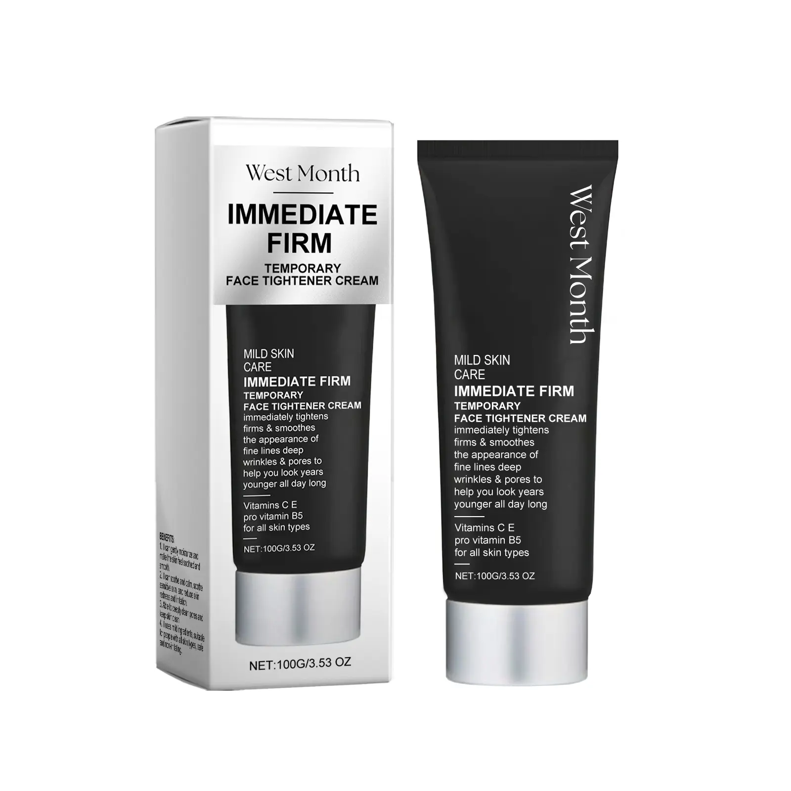 West&Month Firming Cream Review: My Month-Long Test 1 West&Month Firming Cream jar on a bathroom counter