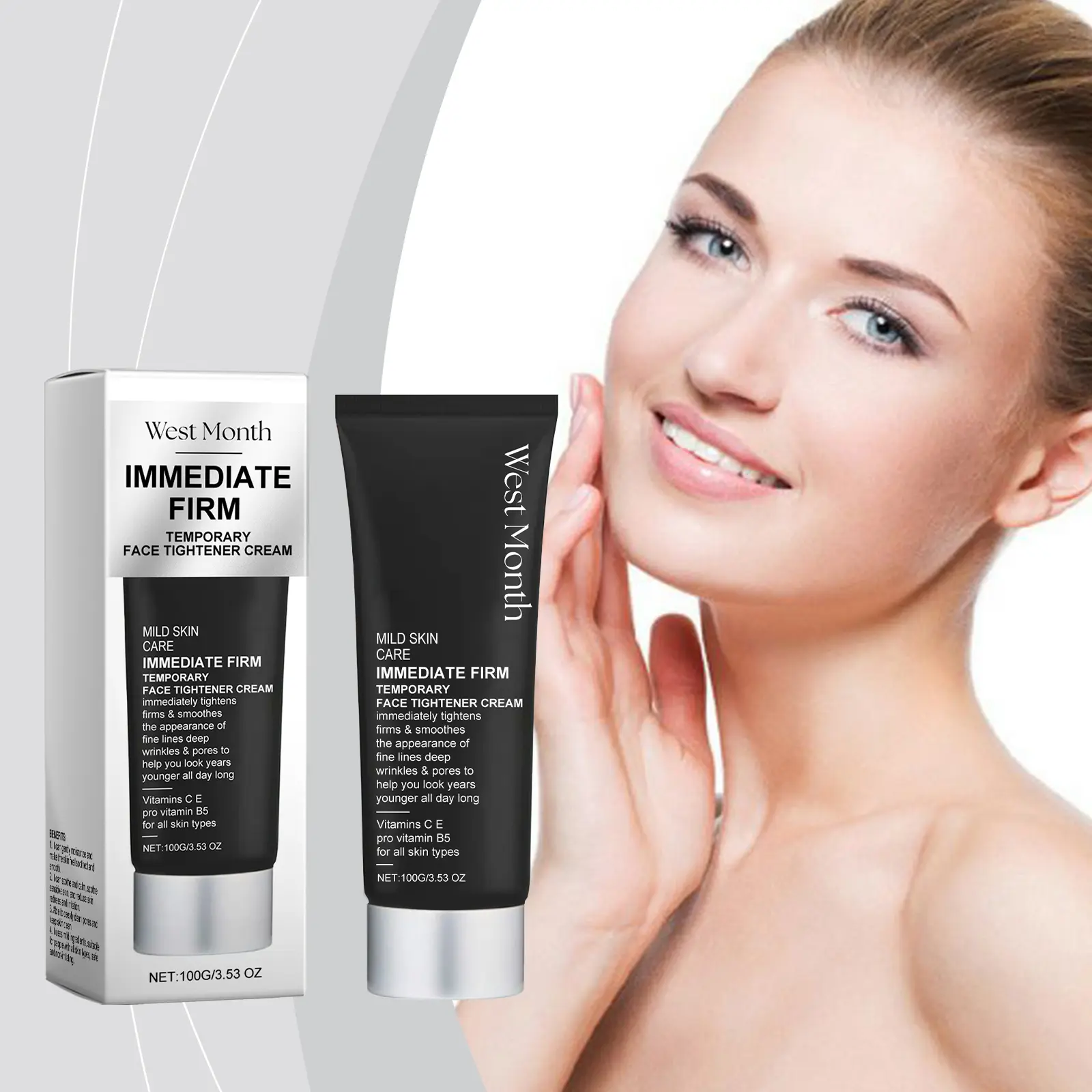 Facial Firming & Moisturizing Cream for Improved Elasticity - West&Month 2 facial skin firming cream moisturizing West Month 023 1395