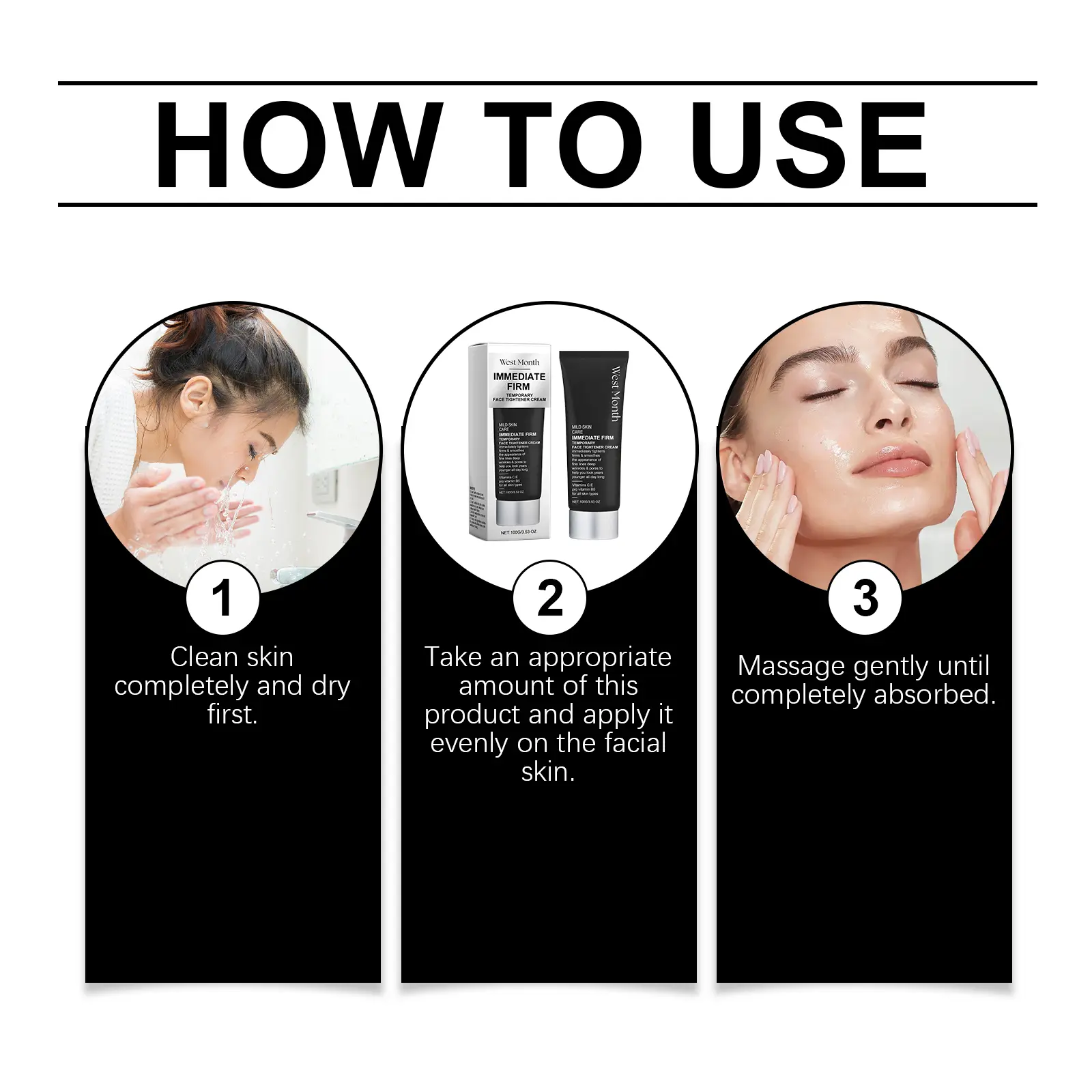 Facial Firming & Moisturizing Cream for Improved Elasticity - West&Month 4 facial skin firming cream moisturizing West Month 023 1397