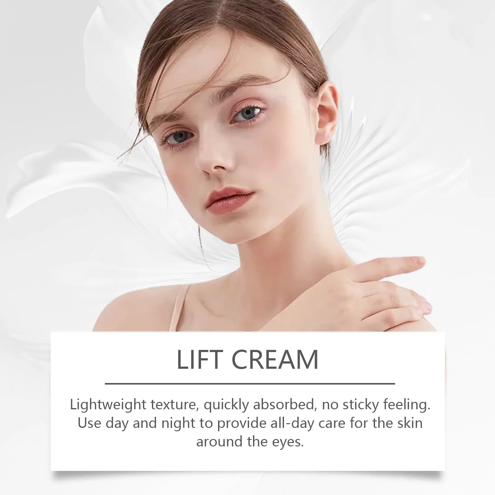 Firming Eye Cream for Dark Circles & Skin Elasticity | West&Month 8 firming eye cream improve soft moisturize West Month 566 8512