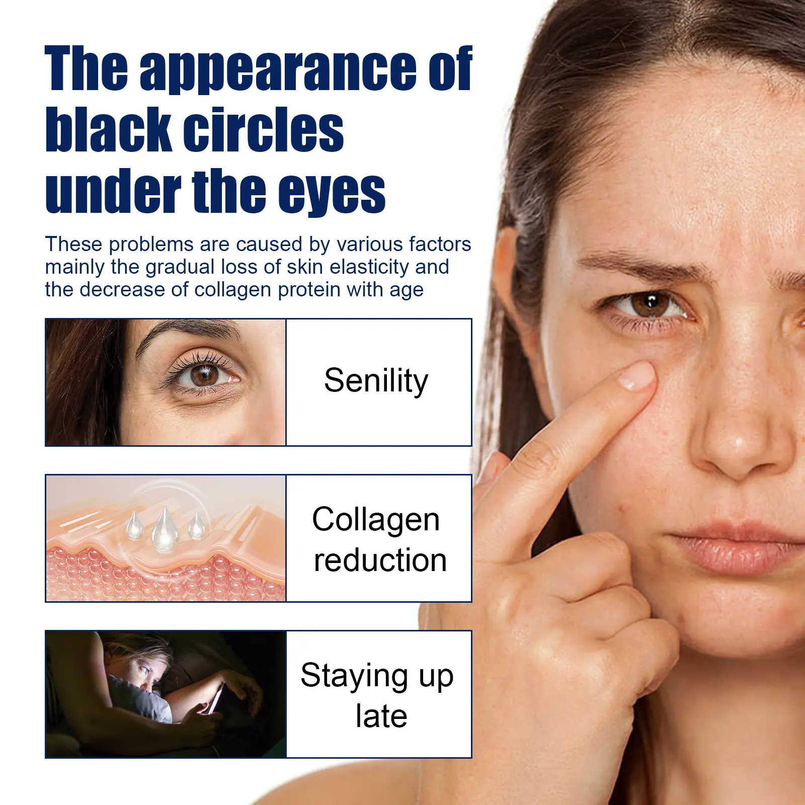 Firming Eye Cream for Dark Circles & Fine Lines - West&Month 7 firming eye cream lighten lines dark circles West Month 330 5272