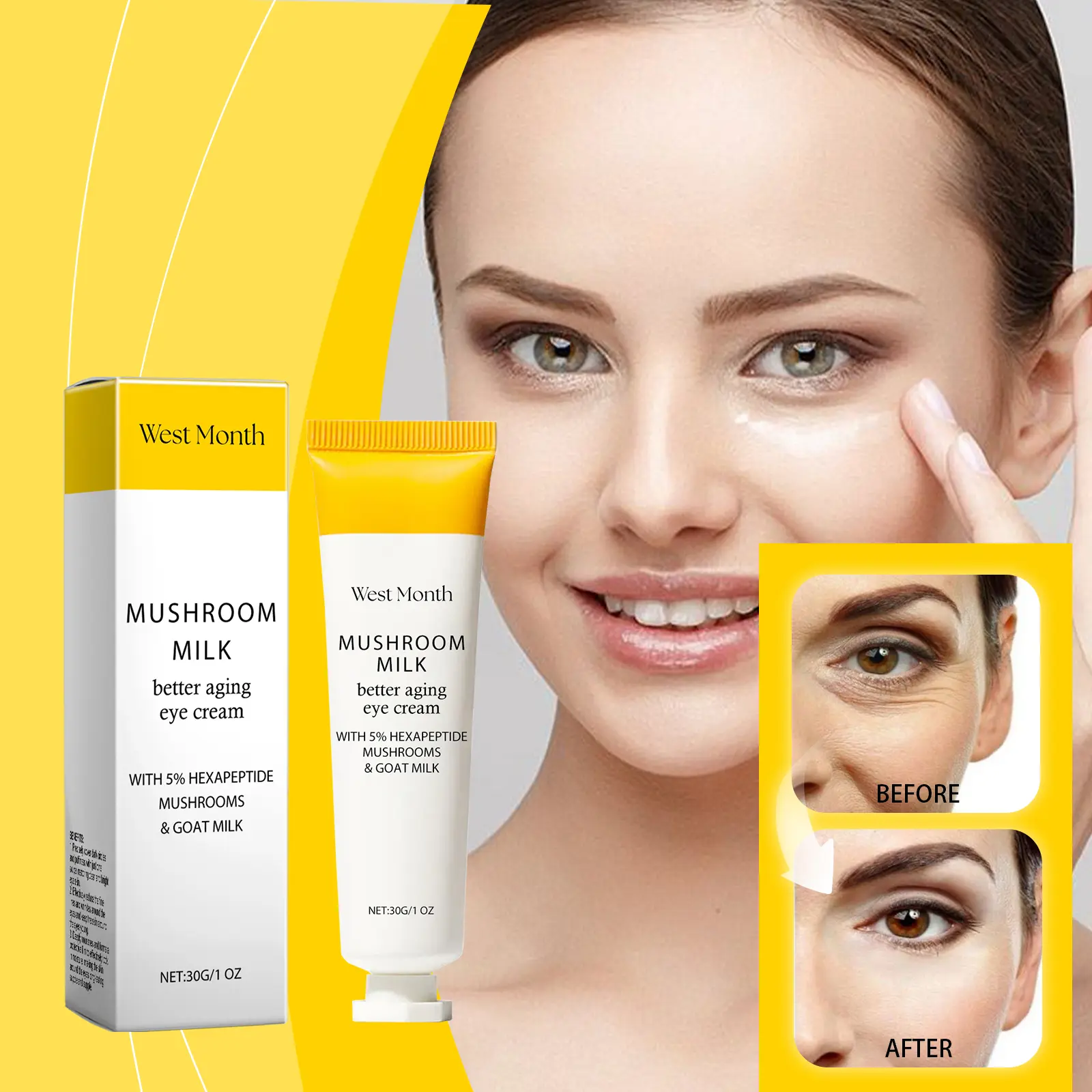 Firming & Moisturizing Eye Cream for Brightening and Lifting - West&Month 2 firming eye cream moisturize lift brighten tender West Month 499 7640