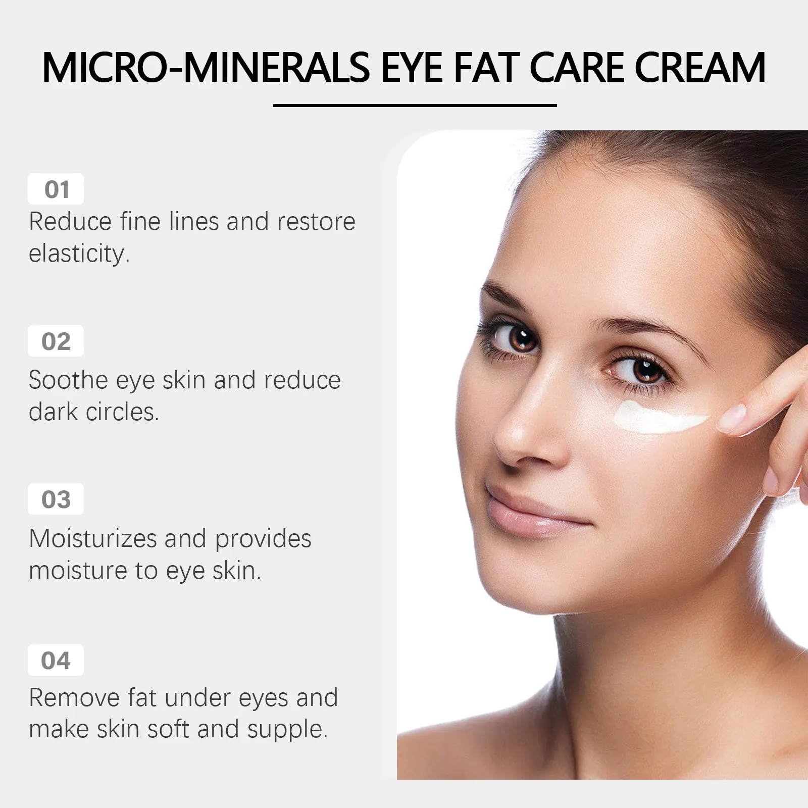 Firming Eye Cream with Hyaluronic Acid for Fine Lines - West&Month 5 firming eye cream moisturize tighten lighten lines West Month 458 7046