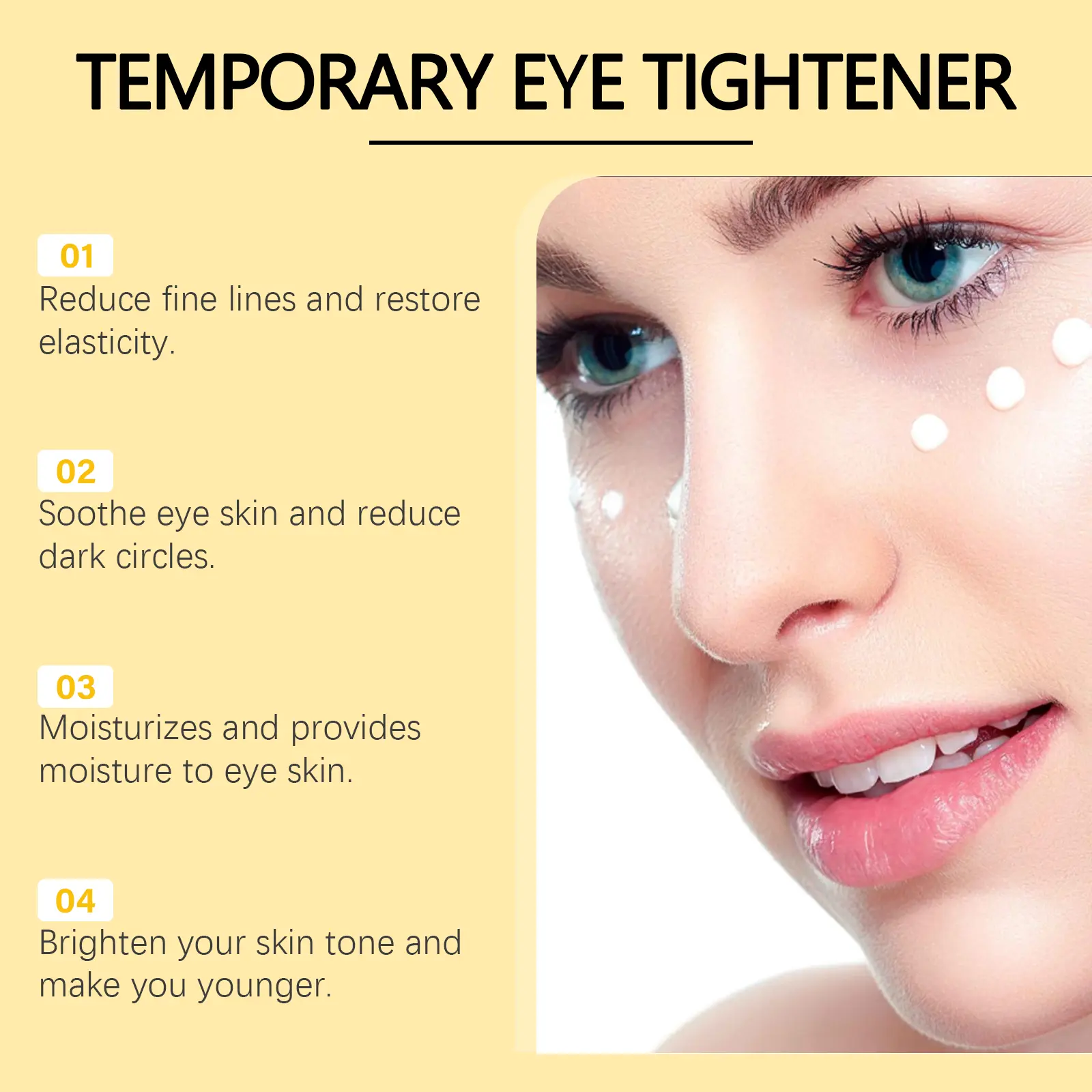 Firming Eye Cream for Fine Lines & Dark Circles - West&Month 11 firming eye cream reduce lines moisturize improve West Month 648 9386