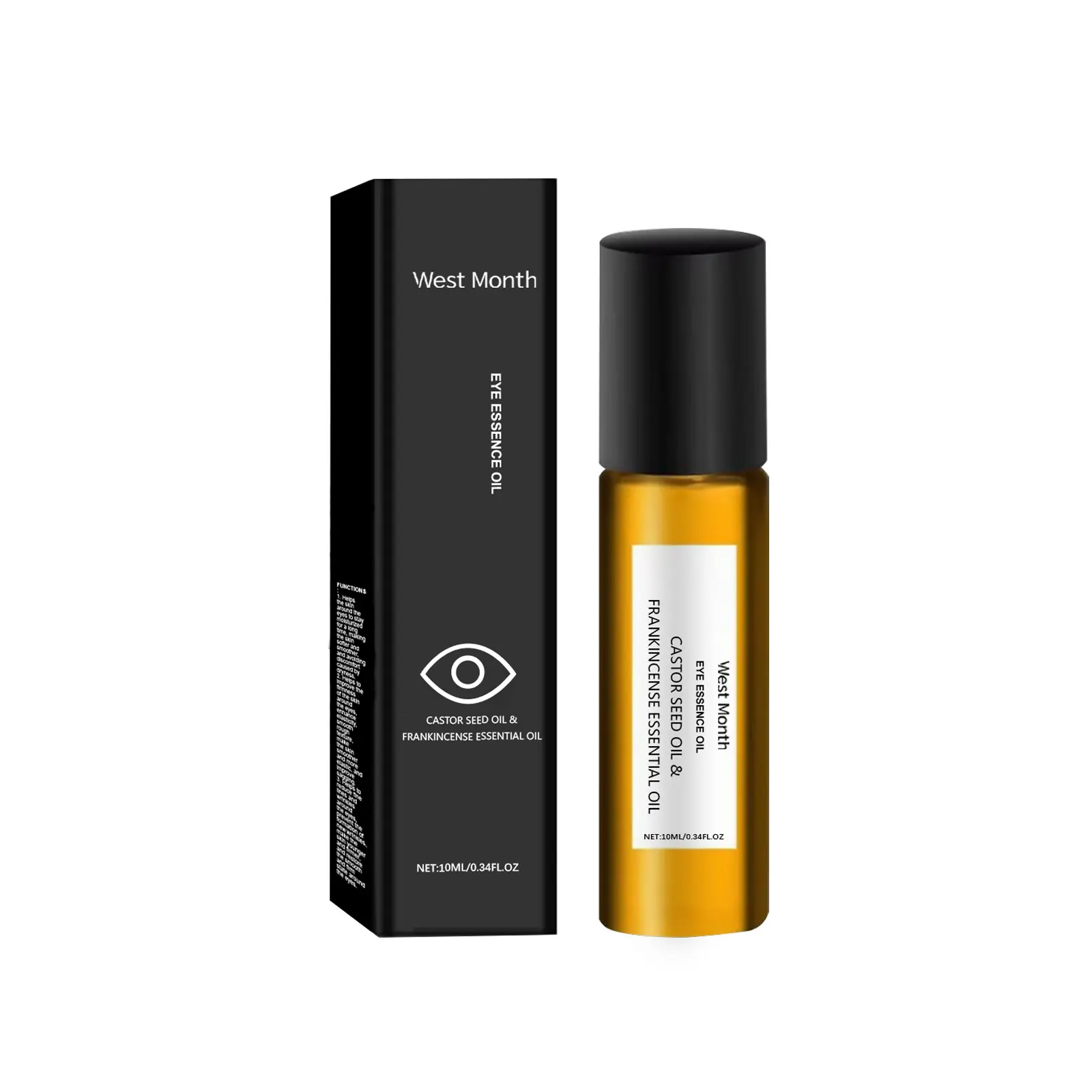West&Month Firming Eye Oil Review: My Real Experience After 4 Weeks 1 West&Month Firming Eye Oil bottle on a dressing table