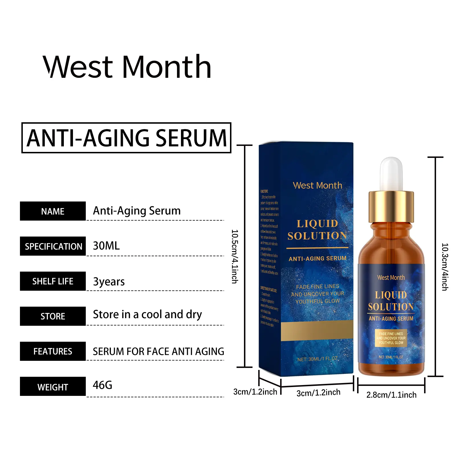 Firming Face Essence for Pores & Hydration | West&Month 1 firming face essence delicate pore hydrate repair West Month 671 9564