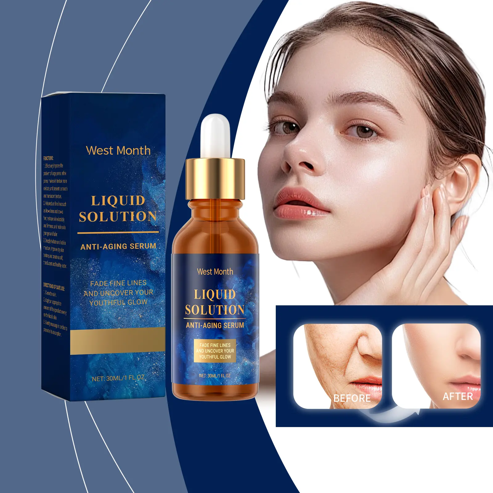 Firming Face Essence for Pores & Hydration | West&Month 2 firming face essence delicate pore hydrate repair West Month 671 9565
