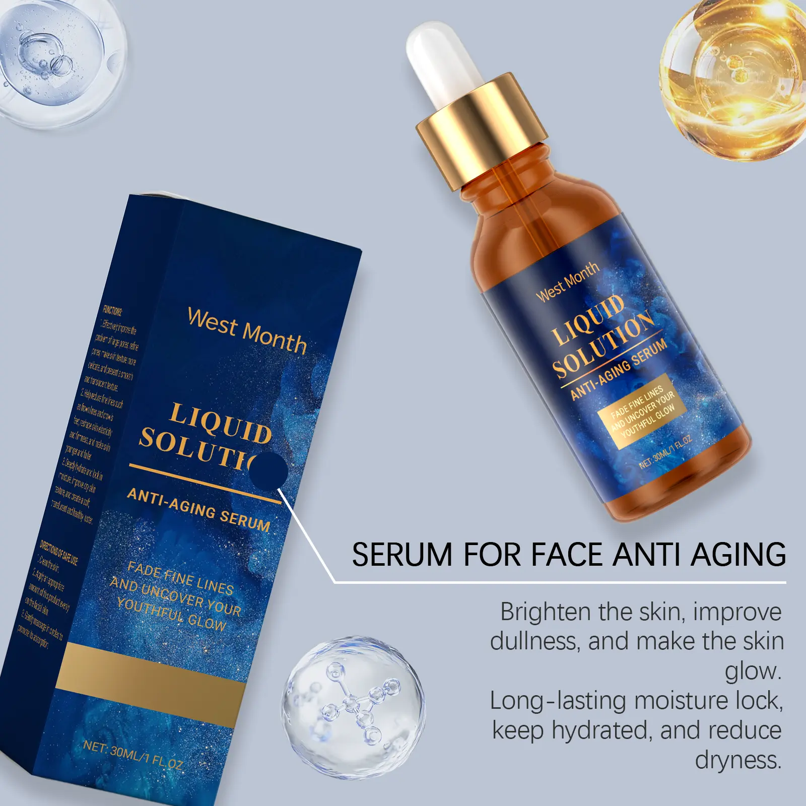 Firming Face Essence for Pores & Hydration | West&Month 8 firming face essence delicate pore hydrate repair West Month 671 9568