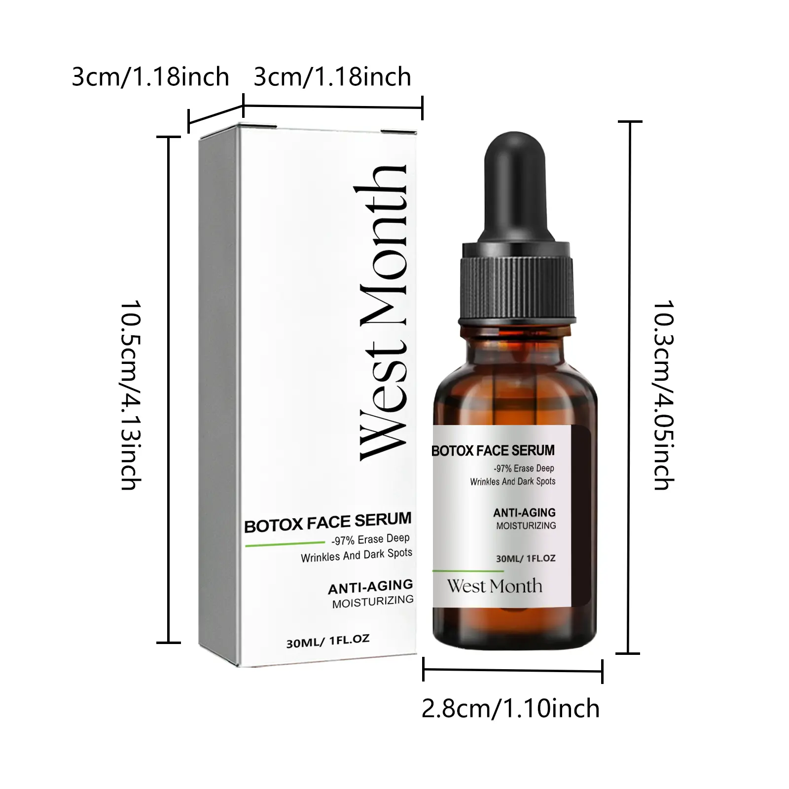 Firming Face Serum with Hyaluronic Acid & Polypeptide - West&Month 1 firming face serum lighten lines moisturize West Month 339 5400