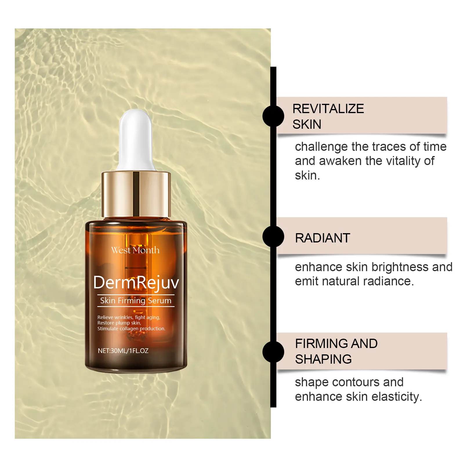 Firming Skin Essence for Brightening & Smoothing | West&Month 8 firming skin essence brighten moisturize smooth West Month 472 7250