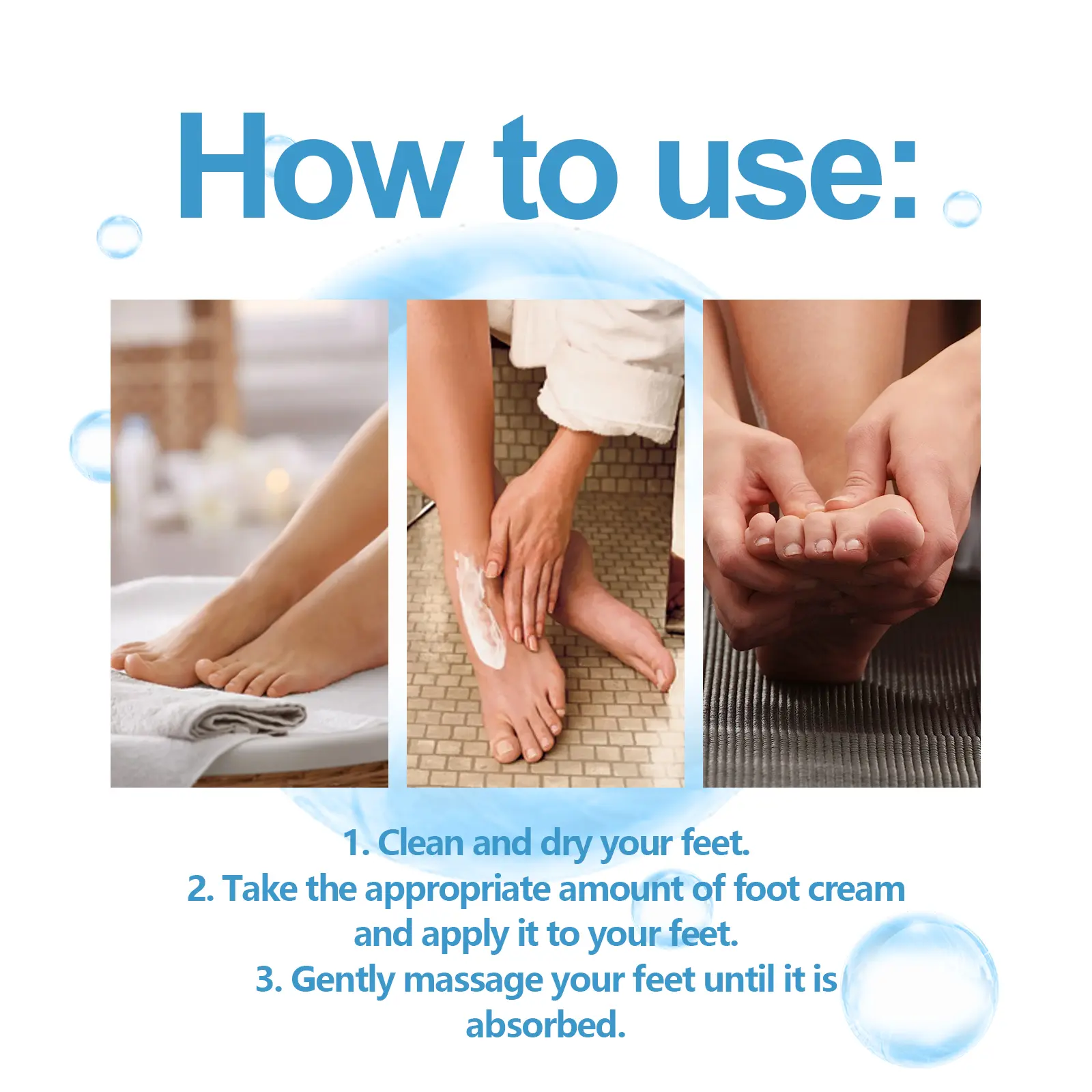 Foot Care Cream for Calluses and Cracked Heels - West&Month 4 foot care cream repair calluses moisturize heel West Month 602 8872