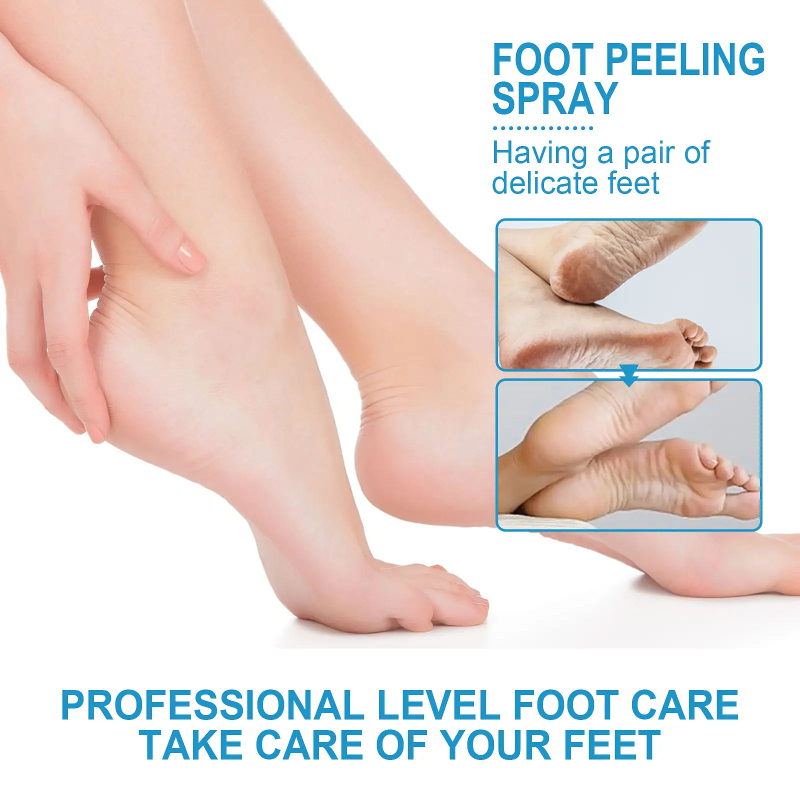 Foot Care Spray for Dry Cracked Feet & Odor Control - West&Month 5 foot care spray anti crack clean moisturize West Month 380 5965
