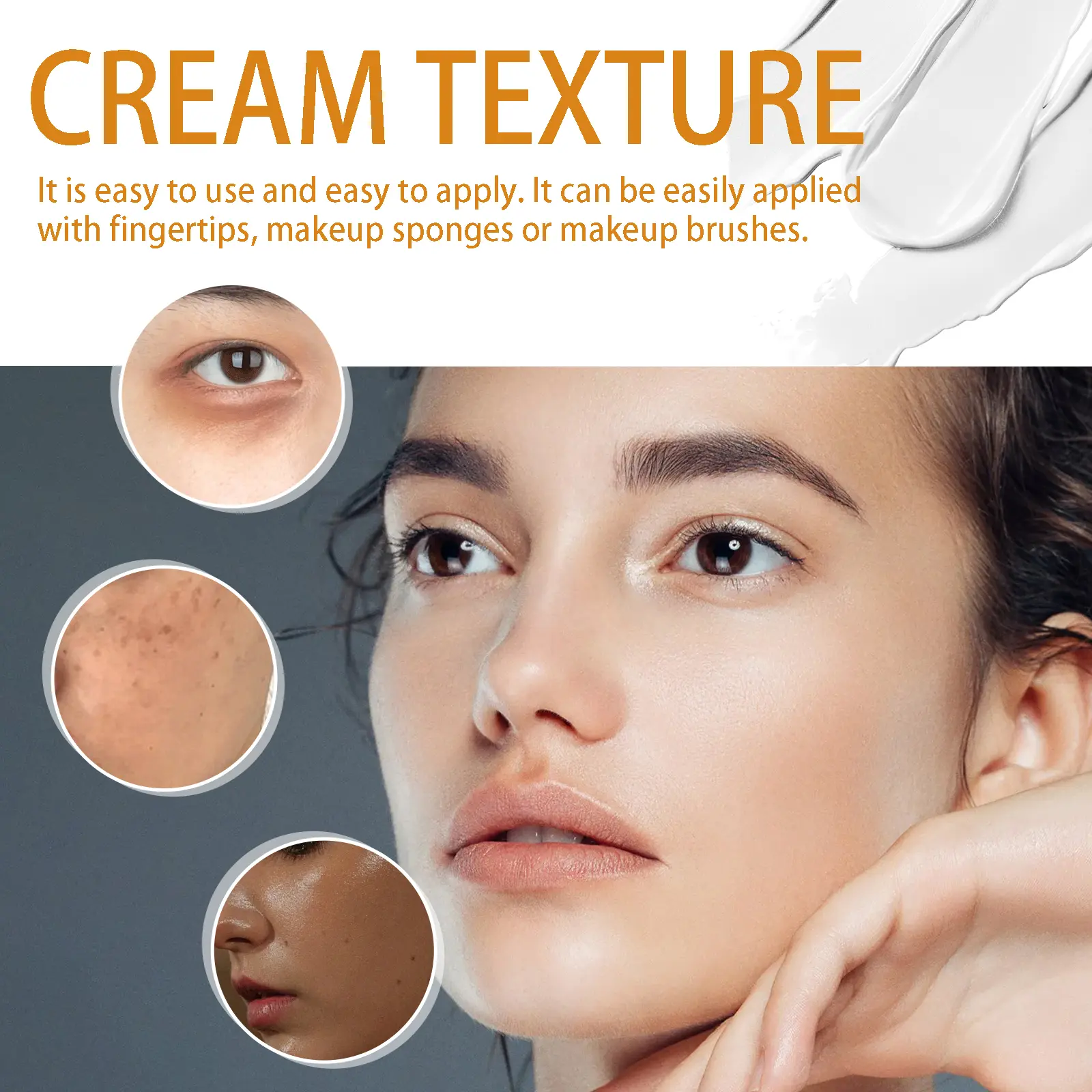 Natural Foundation Cream: Brightening & Moisturizing - West&Month 6 foundation cream natural non greasy brightening West Month 343 5451