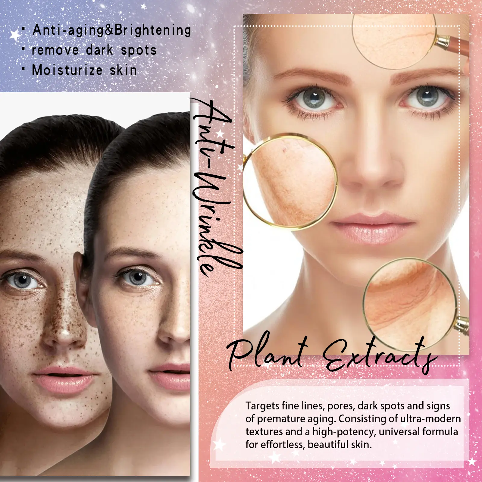 Anti-Aging Skin Essence for Wrinkles & Freckles - West&Month 4 freckle removing essence anti aging firming West Month 140 2864