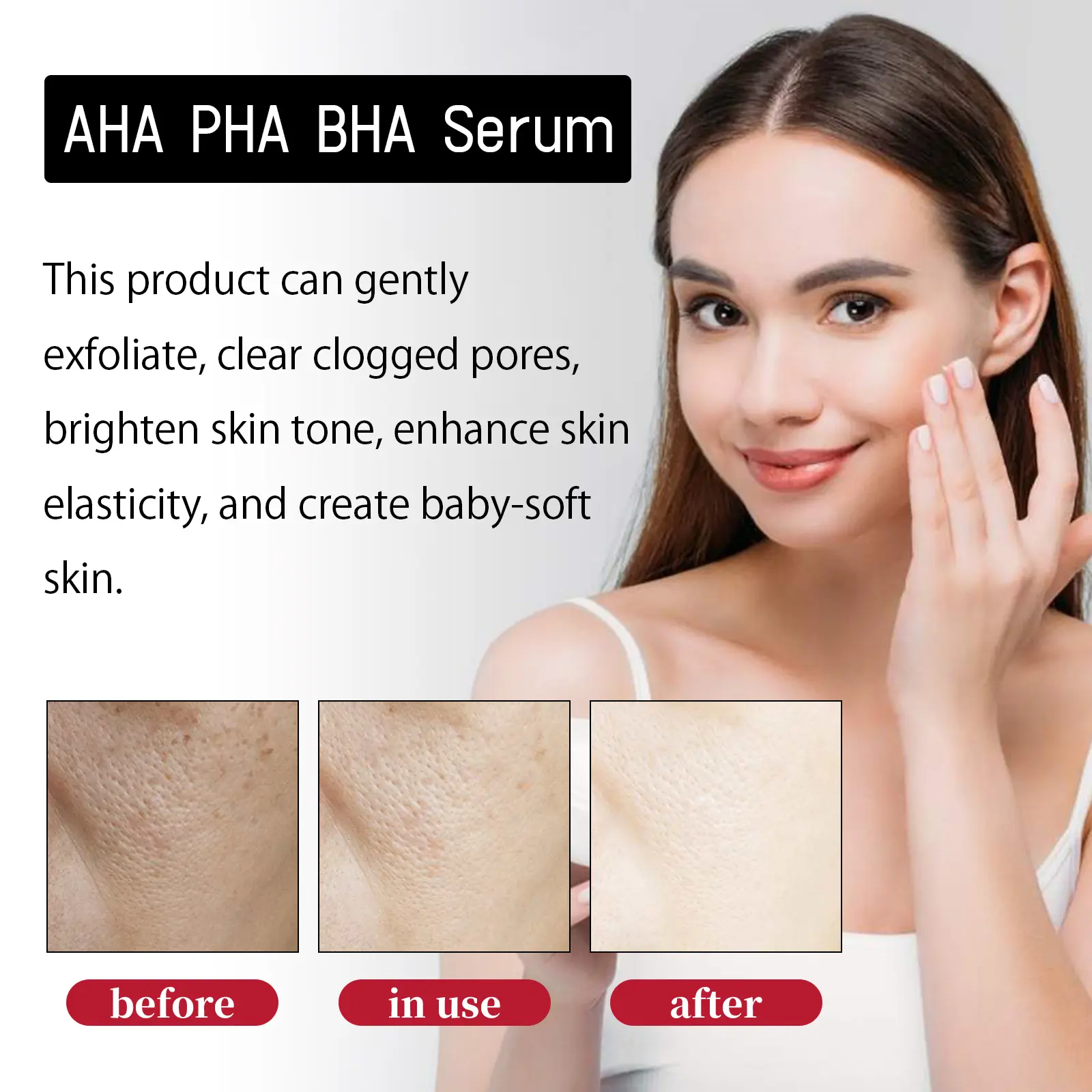 AHA Fruit Acid Essence for Pore Minimizing & Smoothing - West&Month 5 fruit acid essence smooth firm narrow pores West Month 341 5420