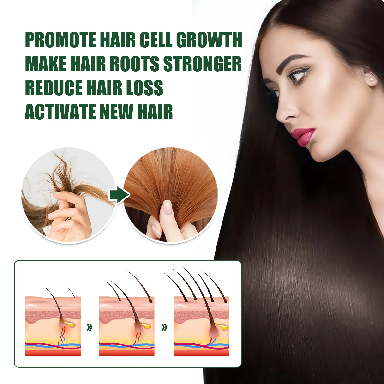 Ginger Hair Essence Nourishing Hair Oil for Damaged Hair - West&Month 10 ginger hair essence nourish ginger solution West Month 661 9477