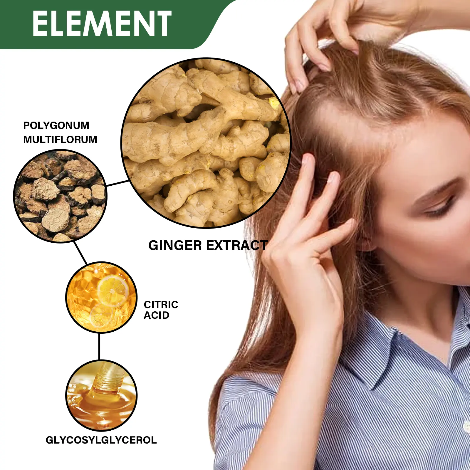 Ginger Hair Ointment Thickening & Moisturizing Cream - West&Month 2 ginger hair ointment moisturize thicken prevent loss West Month 196 3551