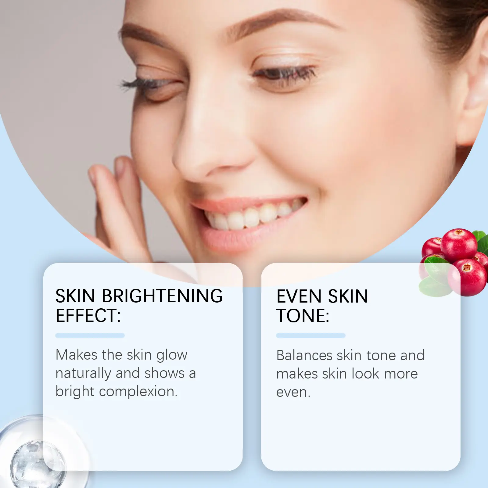 Glutathione Brightening Serum Moisturizing Face Care - West&Month 6 glutathione serum brighten moisturize nourish West Month 242 4171