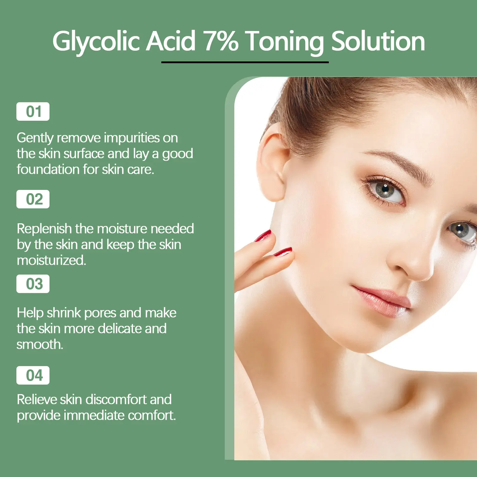 Glycolic Acid Hydrating Toner with Aloe Vera for Smooth Skin - West&Month 5 glycolic acid toner gently moisturize hydrate West Month 090 2239
