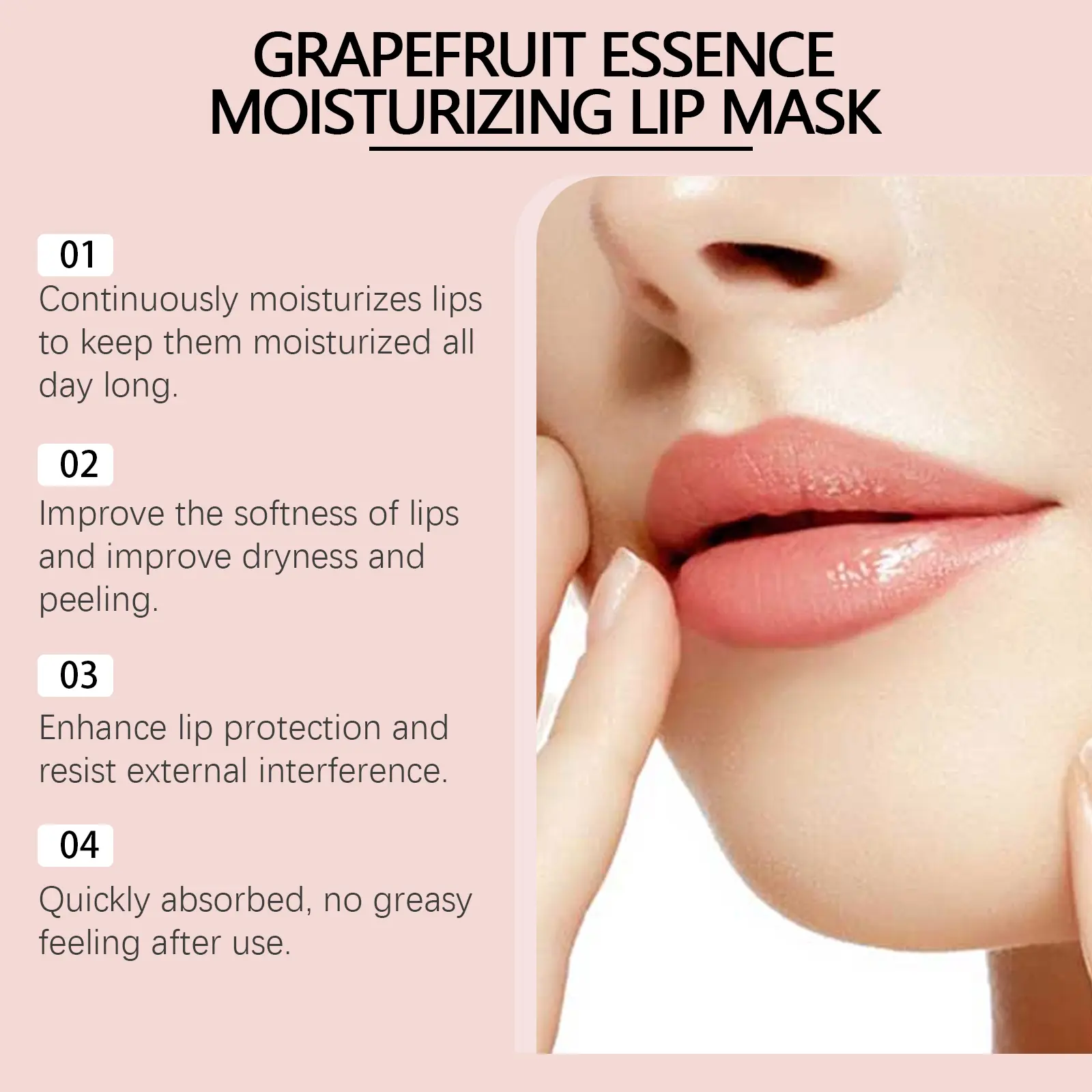 Grapefruit Moisturizing Lip Mask for Nourishing & Brightening - West&Month 5 grapefruit lip mask nourish brighten moisturize West Month 202 3636
