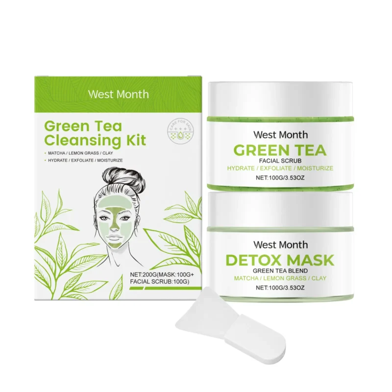 green-tea-cleansing-set-clean-balance-hydrate-tender-West-Month-636-9225 green tea cleansing set clean balance hydrate tender West Month 636 9225