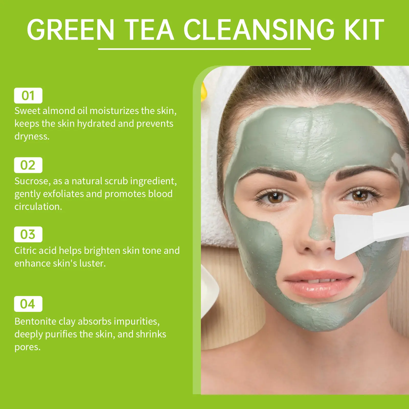 Green Tea Cleansing Set for Balanced and Hydrated Skin - West&Month 8 green tea cleansing set clean balance hydrate tender West Month 636 9236