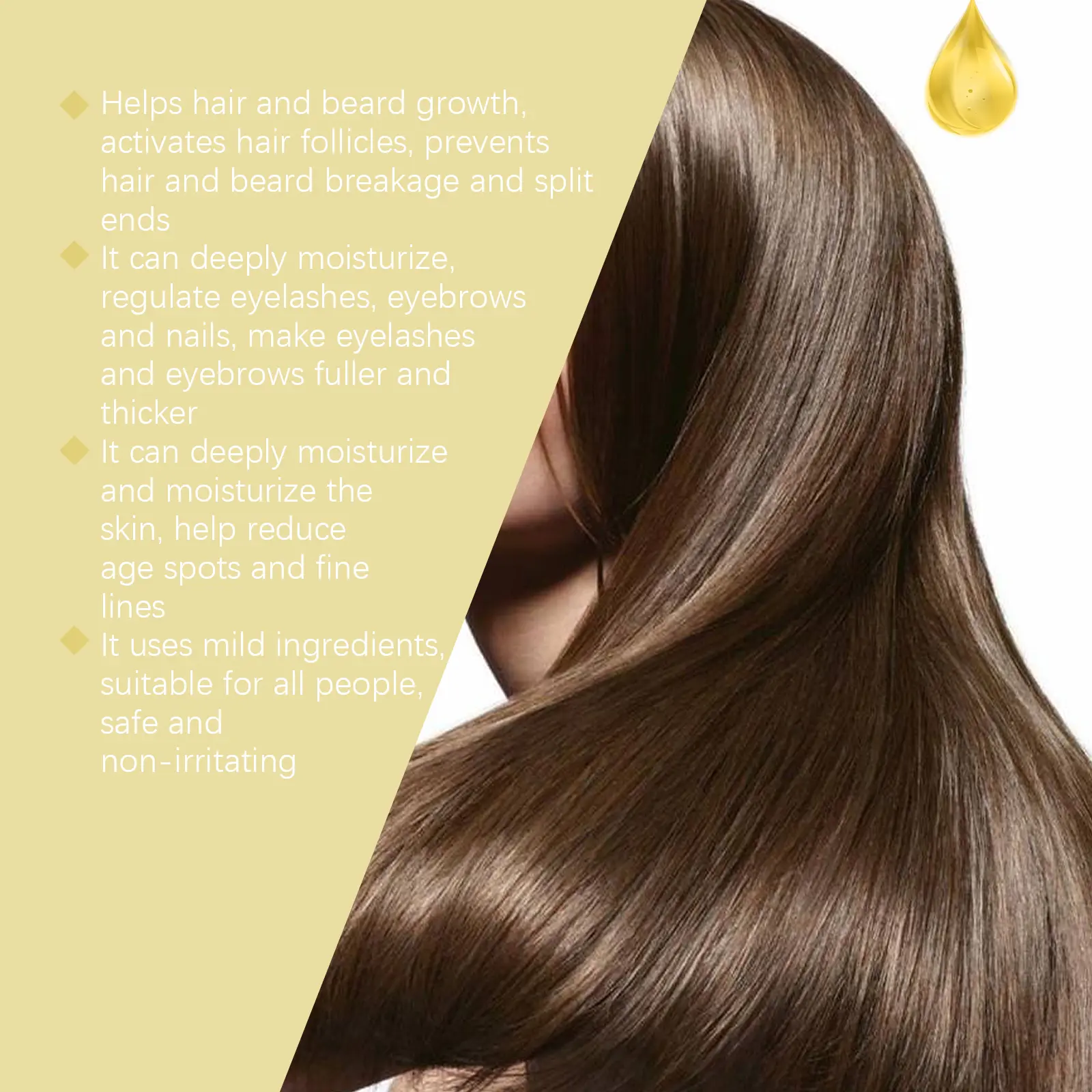 Organic Castor Oil for Hair Growth, Eyelashes & Beard - West&Month 5 hair care castor oil nourish hair eyelashes West Month 104 2428