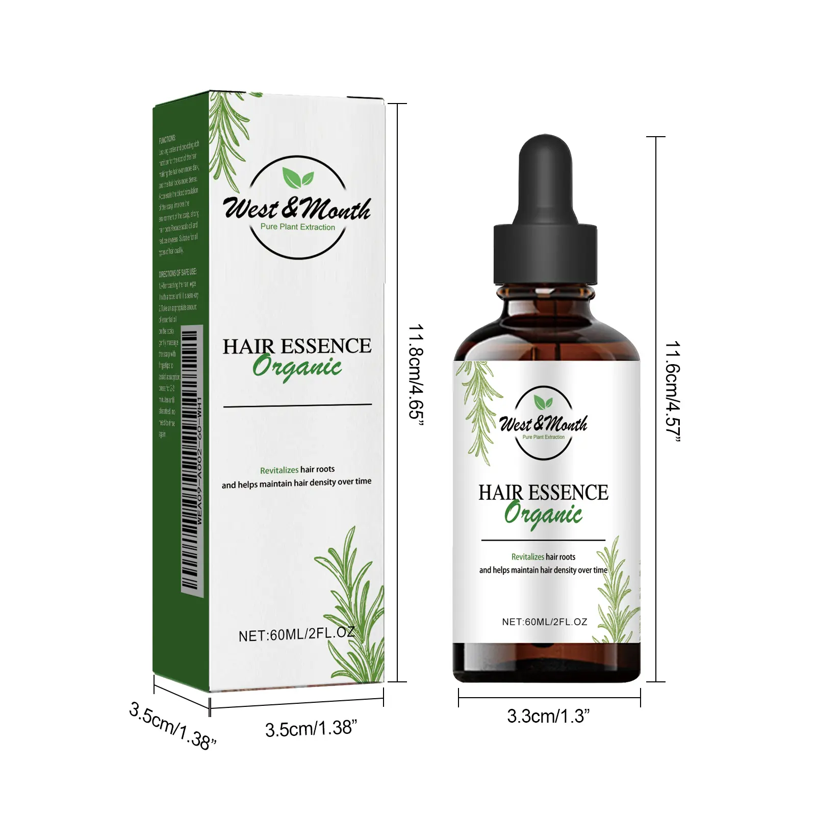 Essential Oil for Dry Hair Moisturizing Shine Treatment - West&Month 1 hair care oil protect dry moisturize soften West Month 232 4028