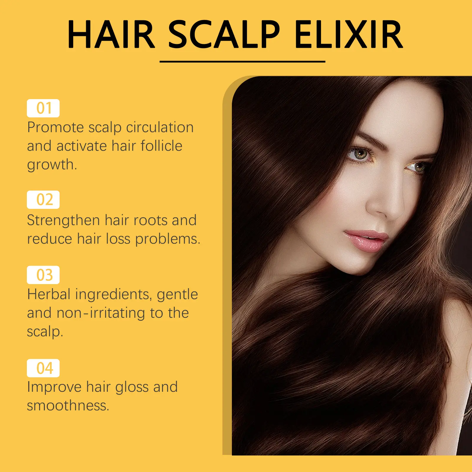 Hair Serum for Strength and Shine - West&Month 7 hair care serum nourish strengthen shine soften West Month 586 8726