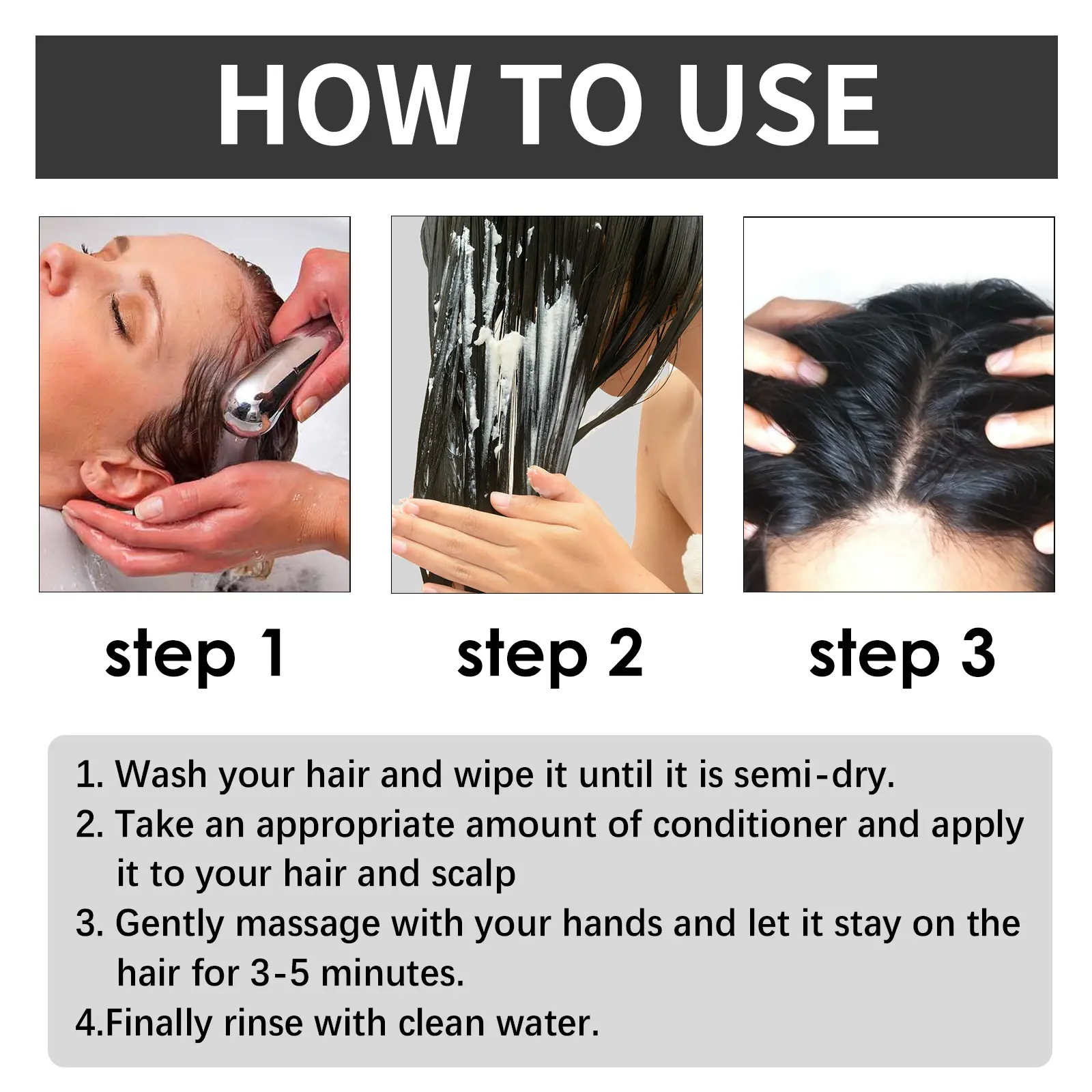 Hair Thickening & Anti-Loss Moisturizing Conditioner - West&Month 4 hair conditioner moisturize oil control anti loss West Month 390 6104