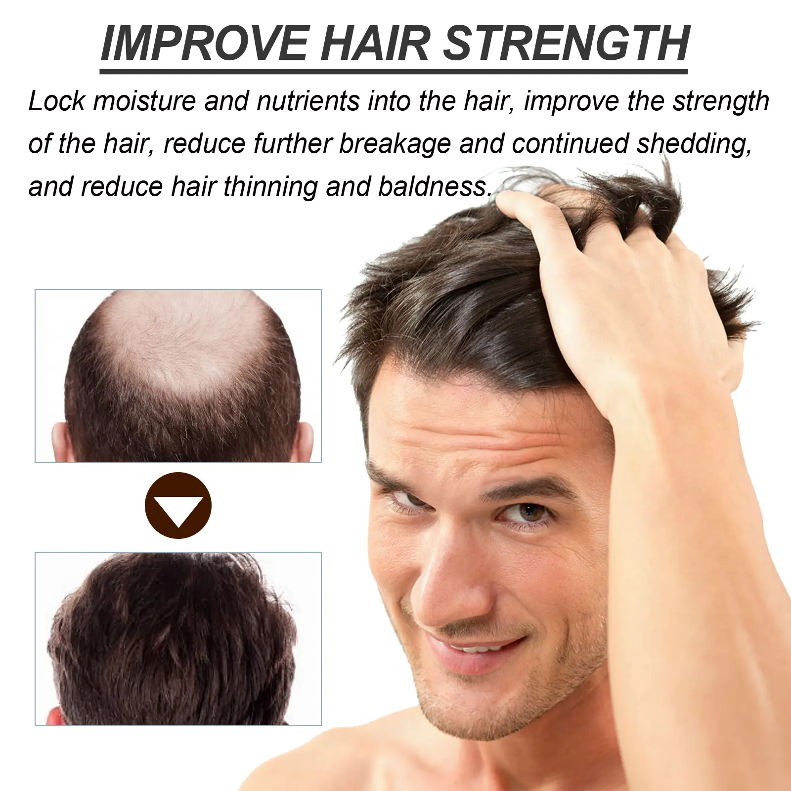 Hair Thickening & Anti-Loss Moisturizing Conditioner - West&Month 5 hair conditioner moisturize oil control anti loss West Month 390 6105