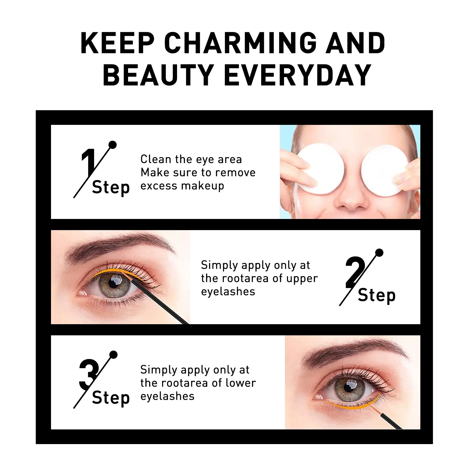 Eyelash Serum for Lash Conditioning - Hair Dense - West&Month 3 hair dense eyelash serum long curl thick West Month 223 3904