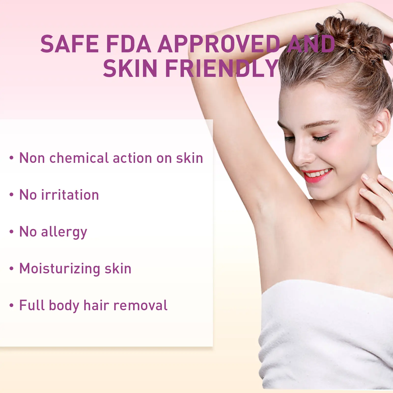 Hair Removal Spray for Sensitive Skin - West&Month Mild Formula 4 hair removal spray mild non irritating full action West Month 102 2400