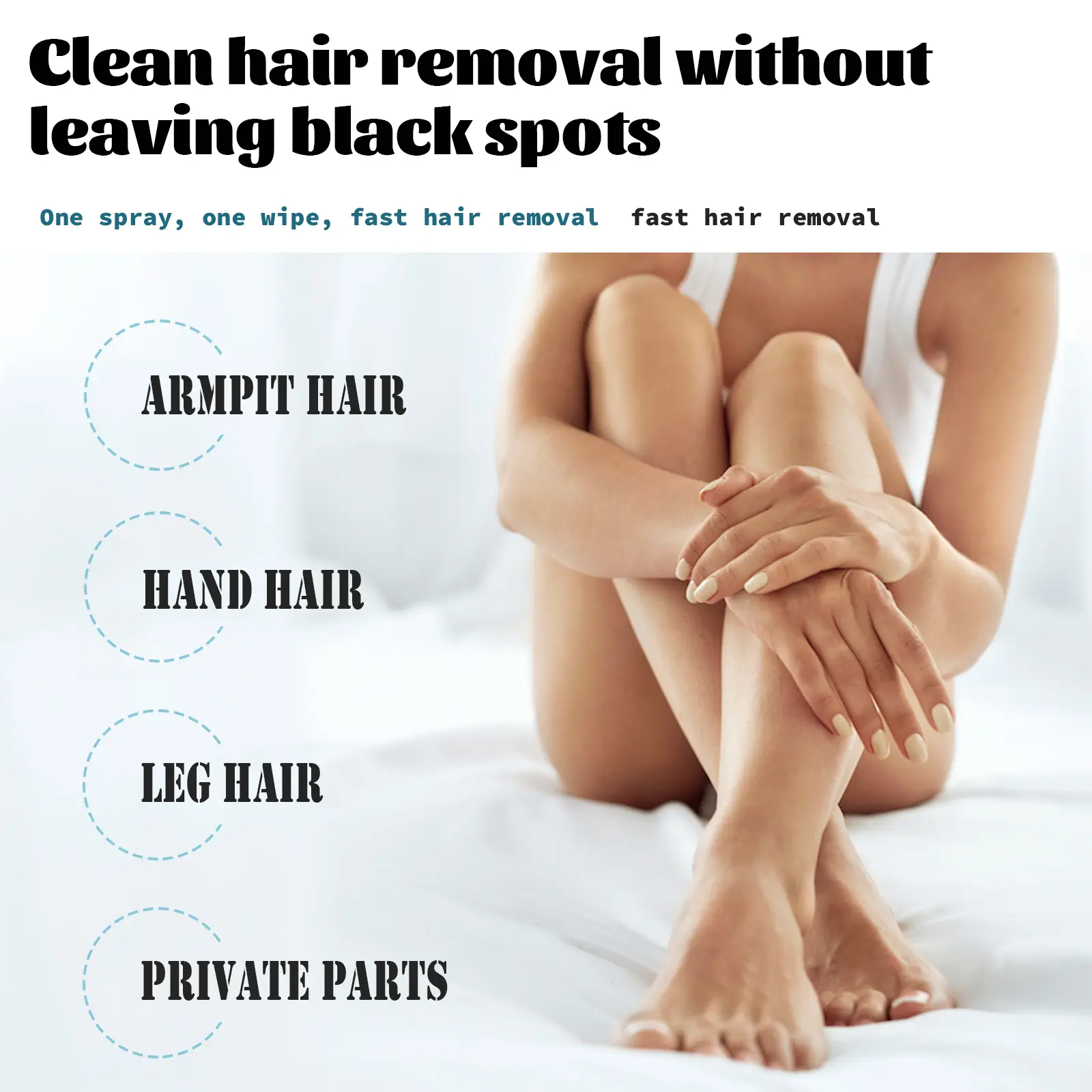 Hair Removal Spray for Underarm & Body Mild Formula West&Month 6 hair removal spray underarm full body mild West Month 033 1528