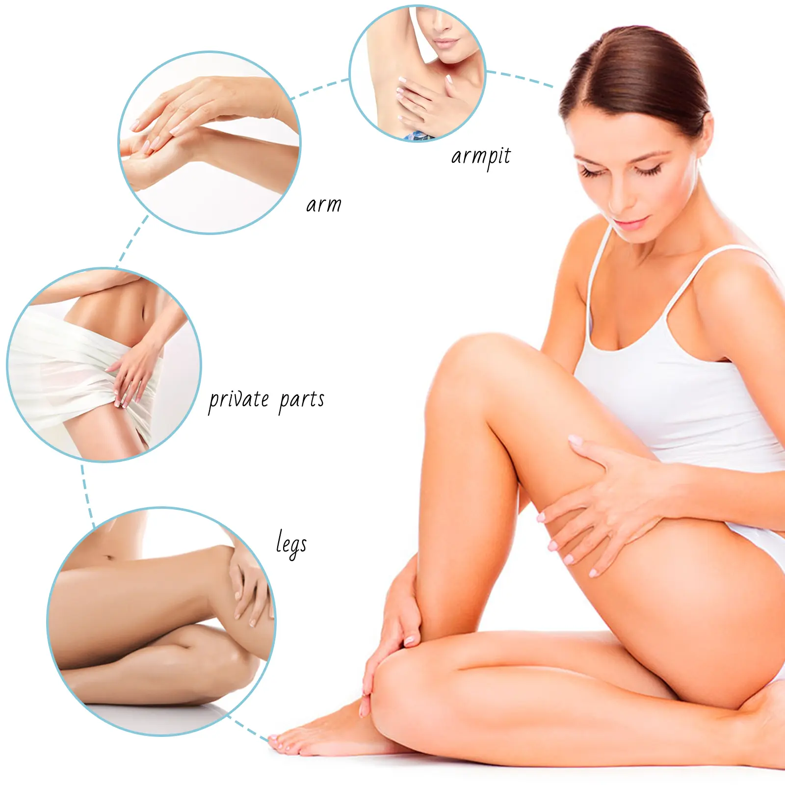 Hair Removal Spray for Underarm & Body Mild Formula West&Month 7 hair removal spray underarm full body mild West Month 033 1529
