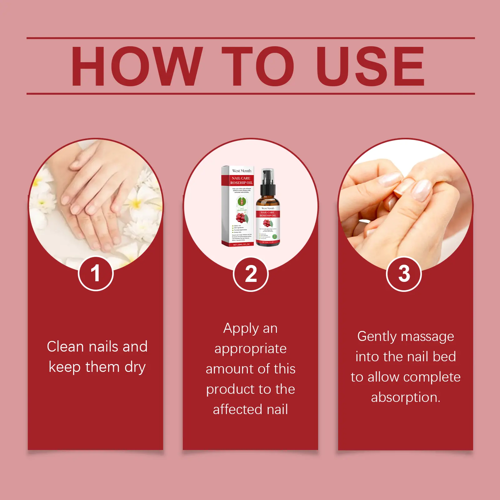 Nail Care Solution Nourishing Moisturizer for Hand & Foot - West 4 hand foot nail care solution nourish repair West Month 095 2310
