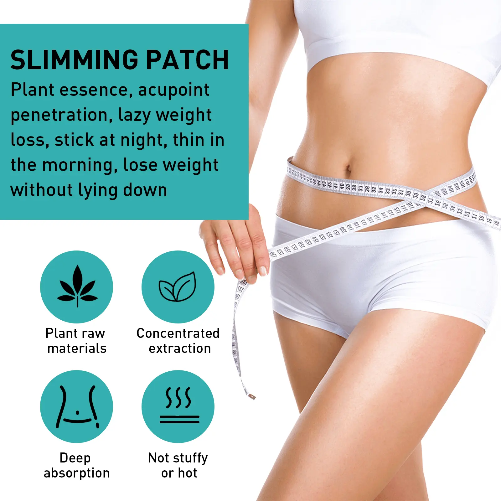 Herbal Belly Button Patch for Soft & Smooth Skin - West&Month 5 herbal slimming patch belly magnetic lazy West Month 620 9066