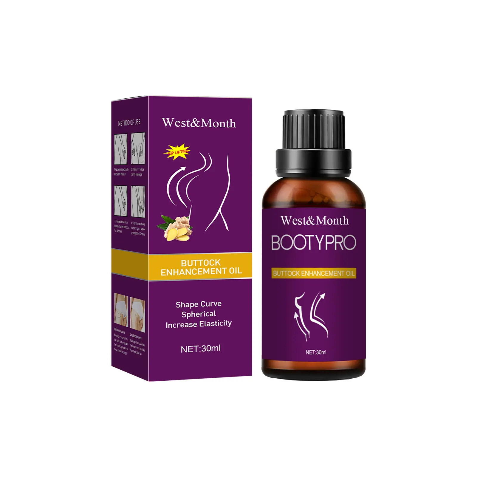 West&Month Hip Care Massage Oil Review: My Honest 30-Day Result 1 West&Month Hip Care Massage Oil bottle and packaging