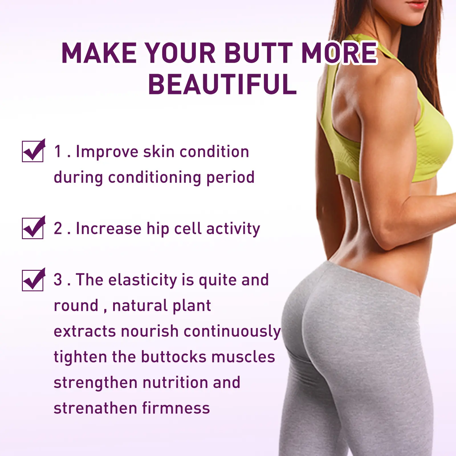 Buttocks Massage Oil for Skin Conditioning (30ml) - West&Month 4 hip care oil lift massage firm highlight curves West Month 411 6401