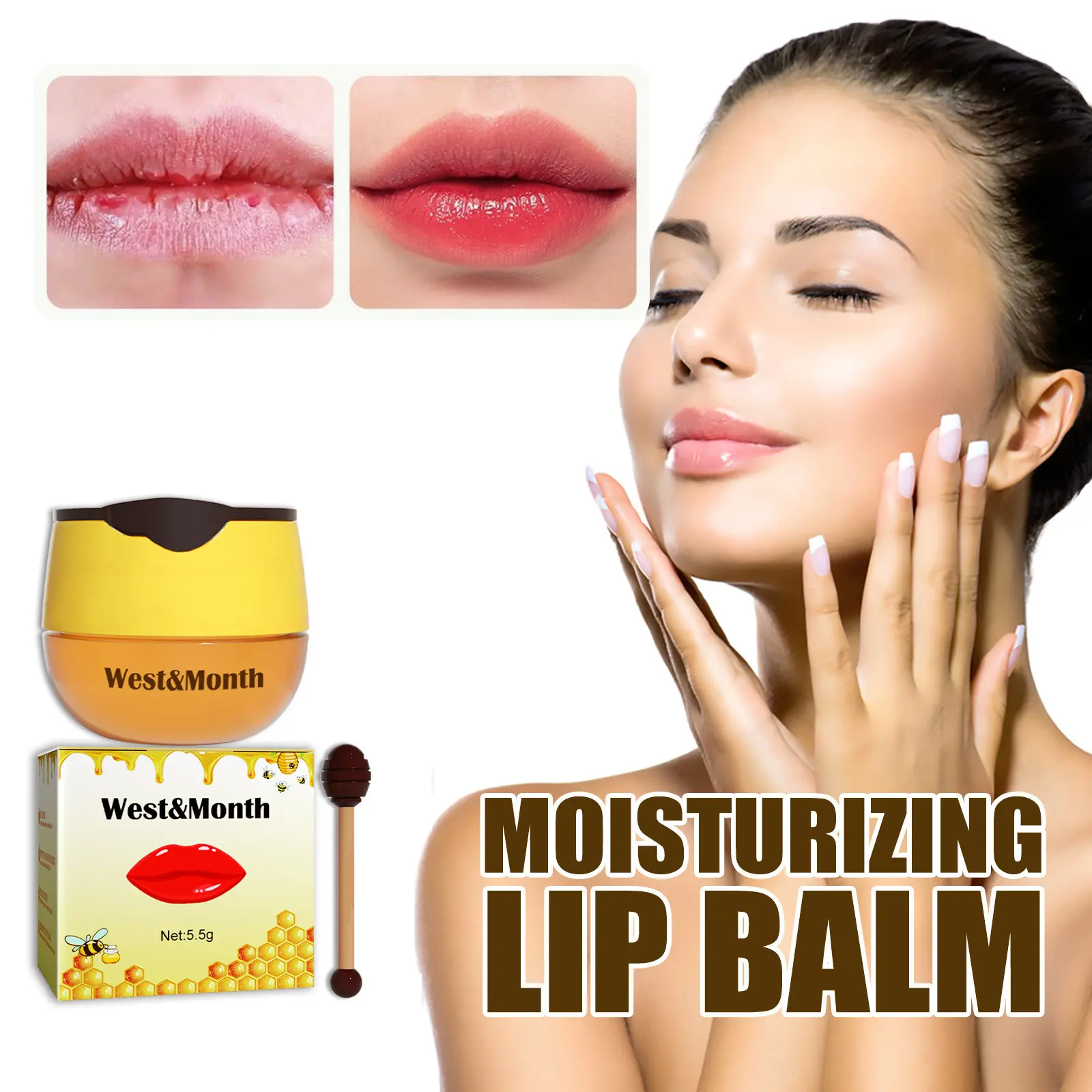 Honestly, My Lips Were a Disaster Until I Found This West&Month Honey Lip Balm 2 Applying West&Month Honey Lip Balm