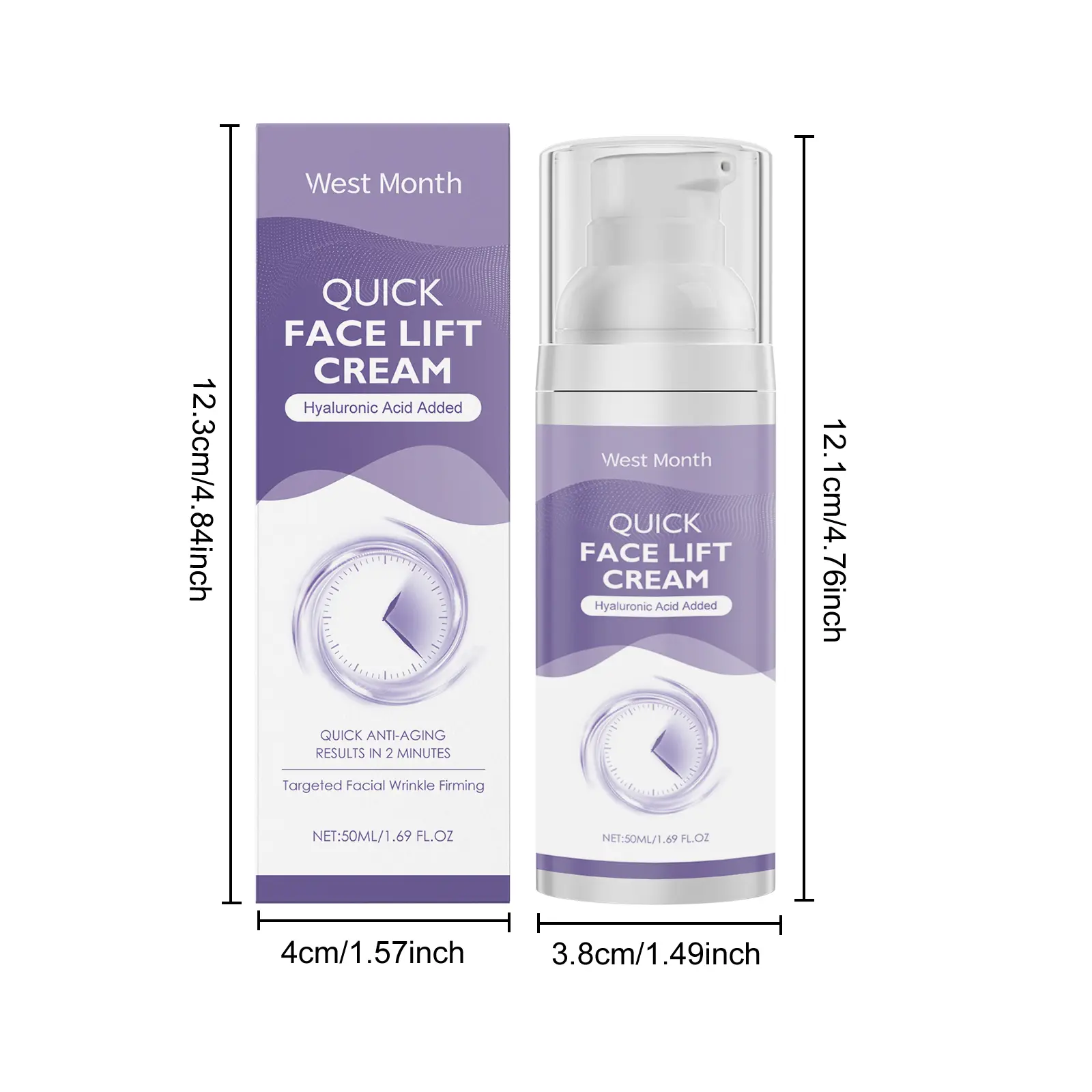 Hyaluronic Acid Hydrating Face Cream for Deep Moisture - West&Month 1 hydrating face cream hyaluronic acid massage West Month 643 9316
