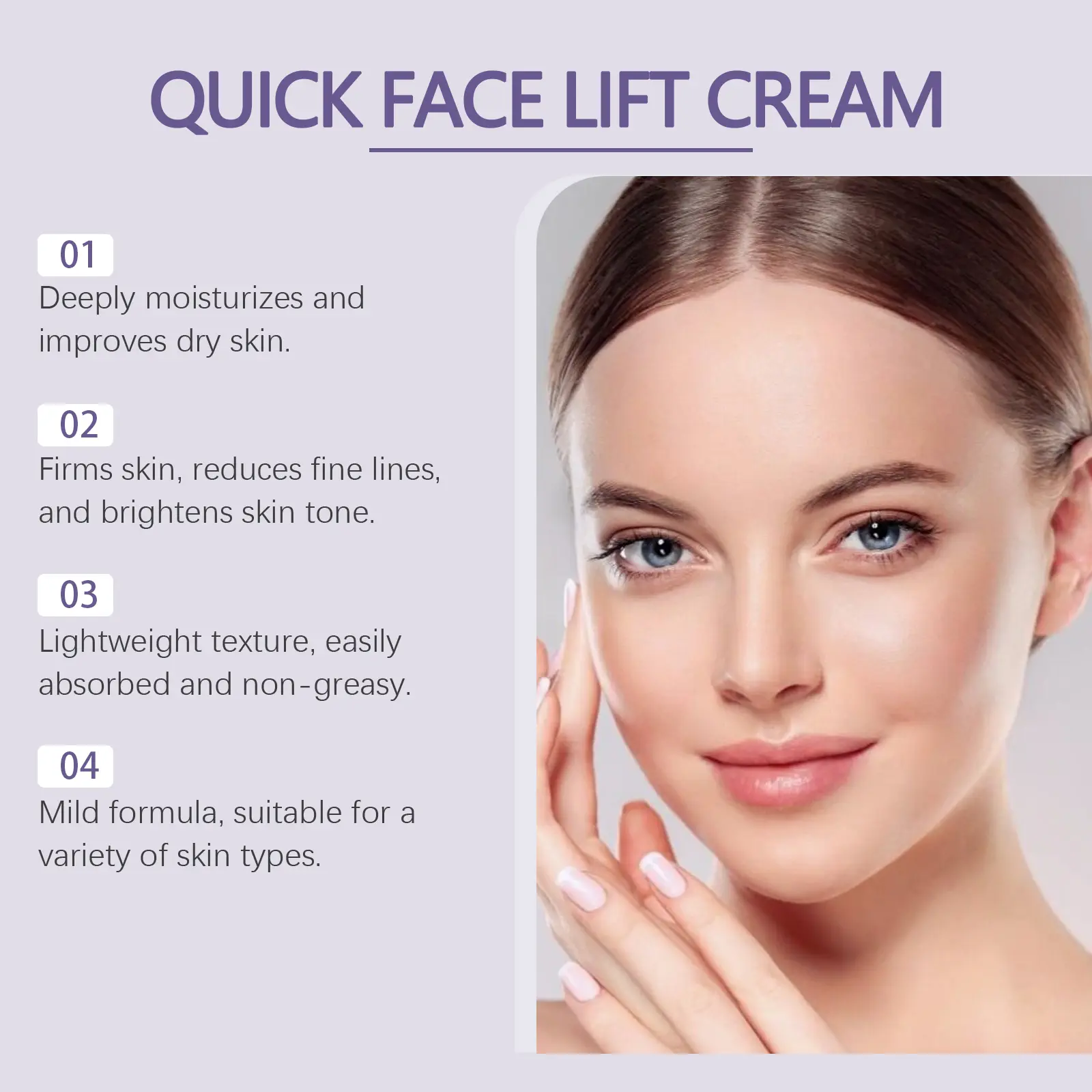 Hyaluronic Acid Hydrating Face Cream for Deep Moisture - West&Month 8 hydrating face cream hyaluronic acid massage West Month 643 9321