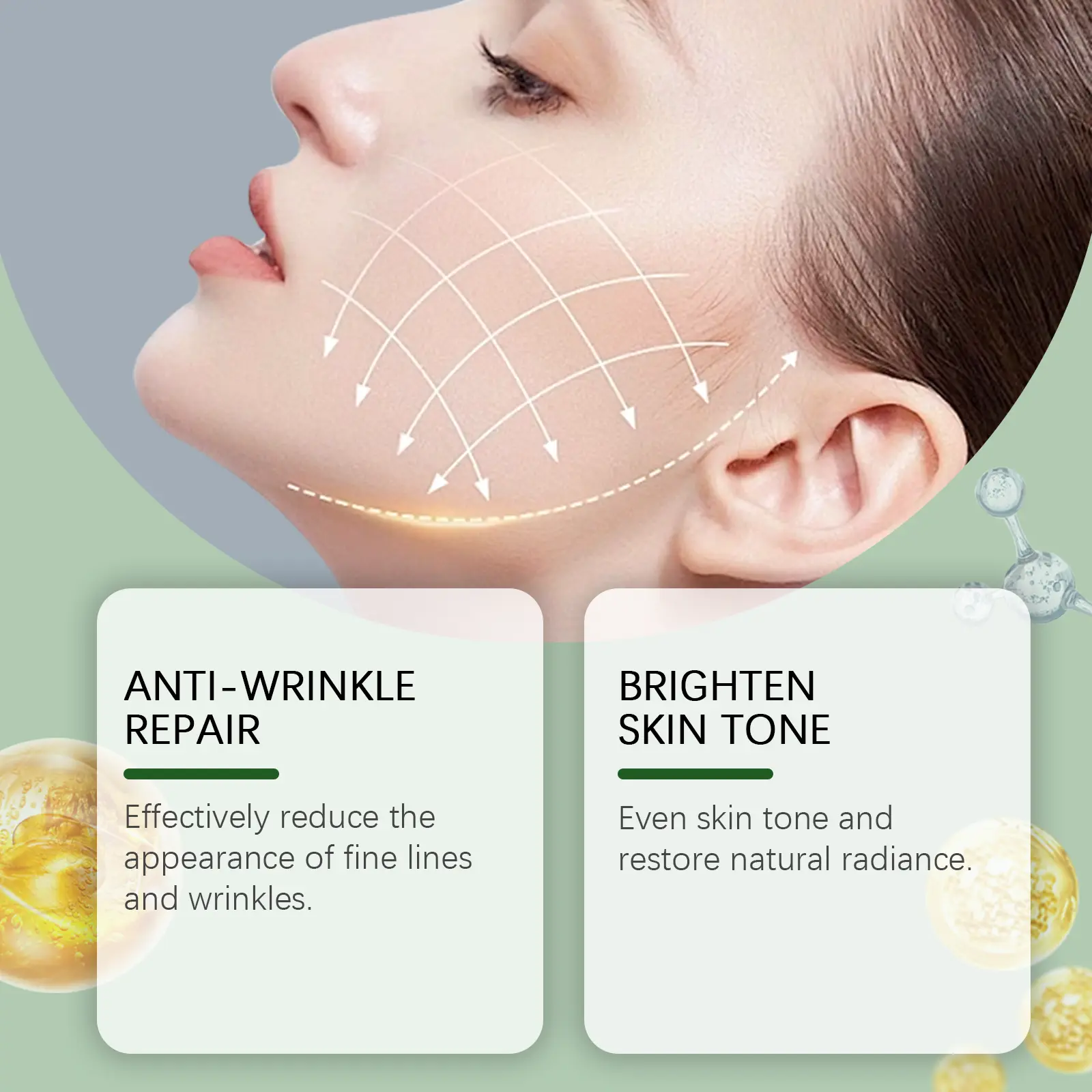 Hydrating Firming Face Cream for Wrinkles & Brightening - West&Month 8 hydrating firming face cream repair brighten West Month 200 3612