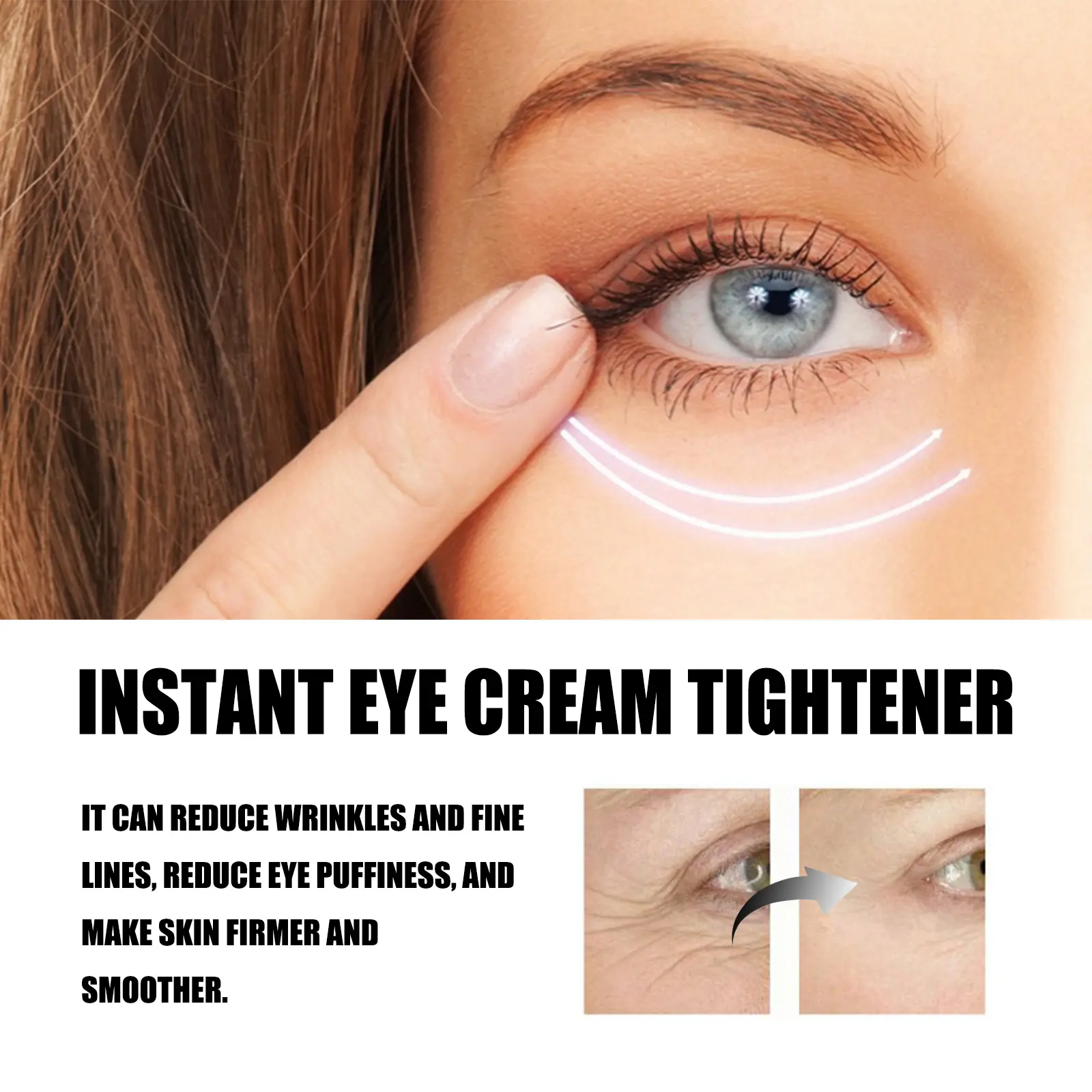 Eye Cream for Dark Circles, Puffiness & Wrinkles - West&Month 7 instant eye tightener moisture nourish repair dark West Month 410 6390