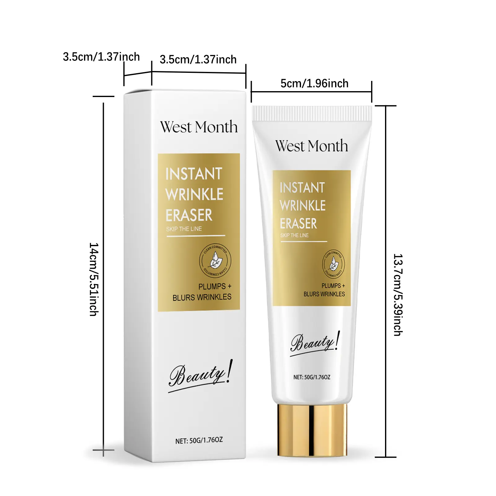Facial Wrinkle Cream for Firming & Moisturizing - West&Month 1 instant wrinkle eraser fade moisturize firm West Month 197 3563