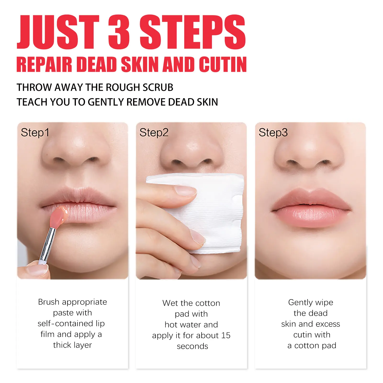 Hydrating Jelly Lip Mask for Night Repair - West&Month 4 jelly lip mask moisturize reduce lip lines West Month 004 11373