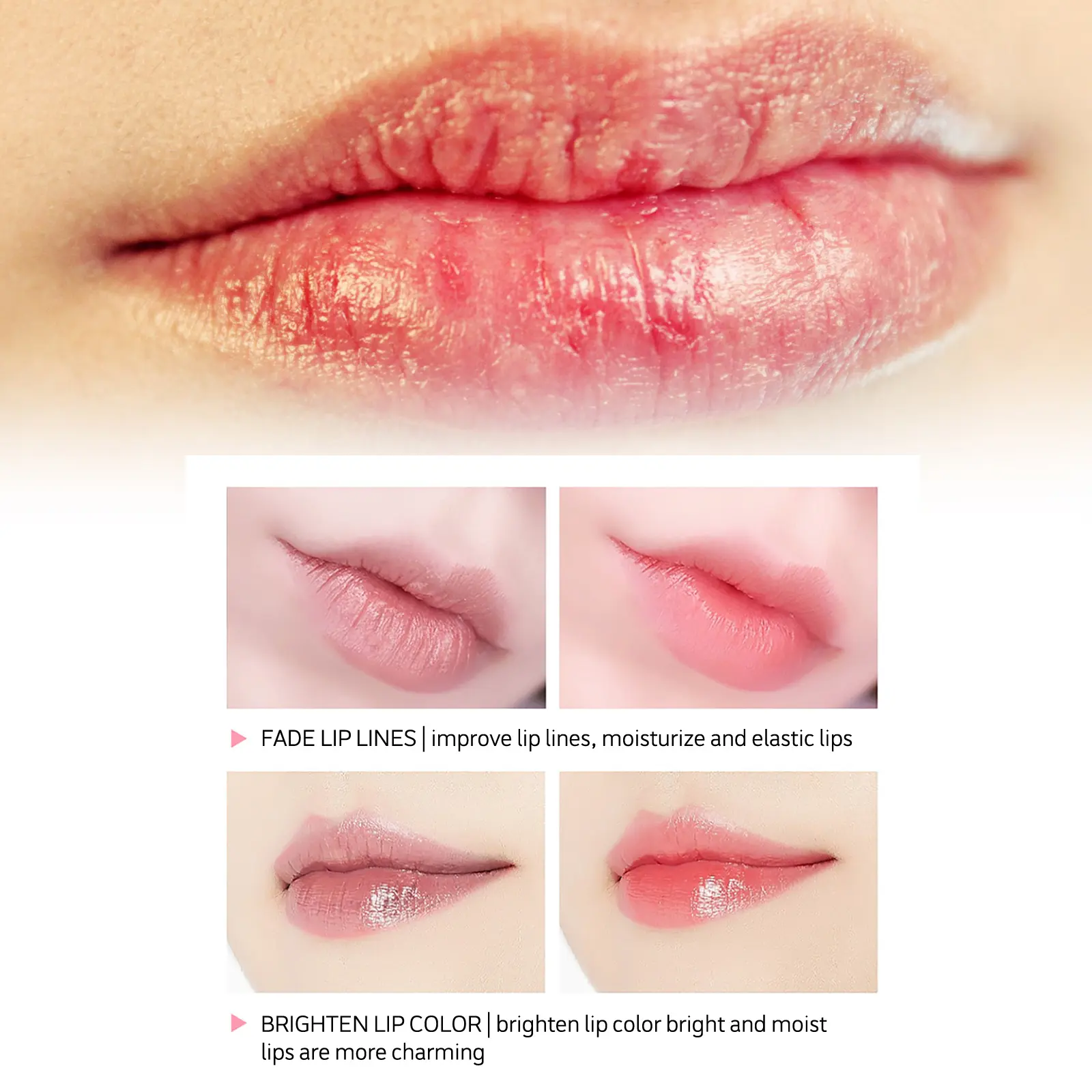 Hydrating Jelly Lip Mask for Night Repair - West&Month 5 jelly lip mask moisturize reduce lip lines West Month 004 11374
