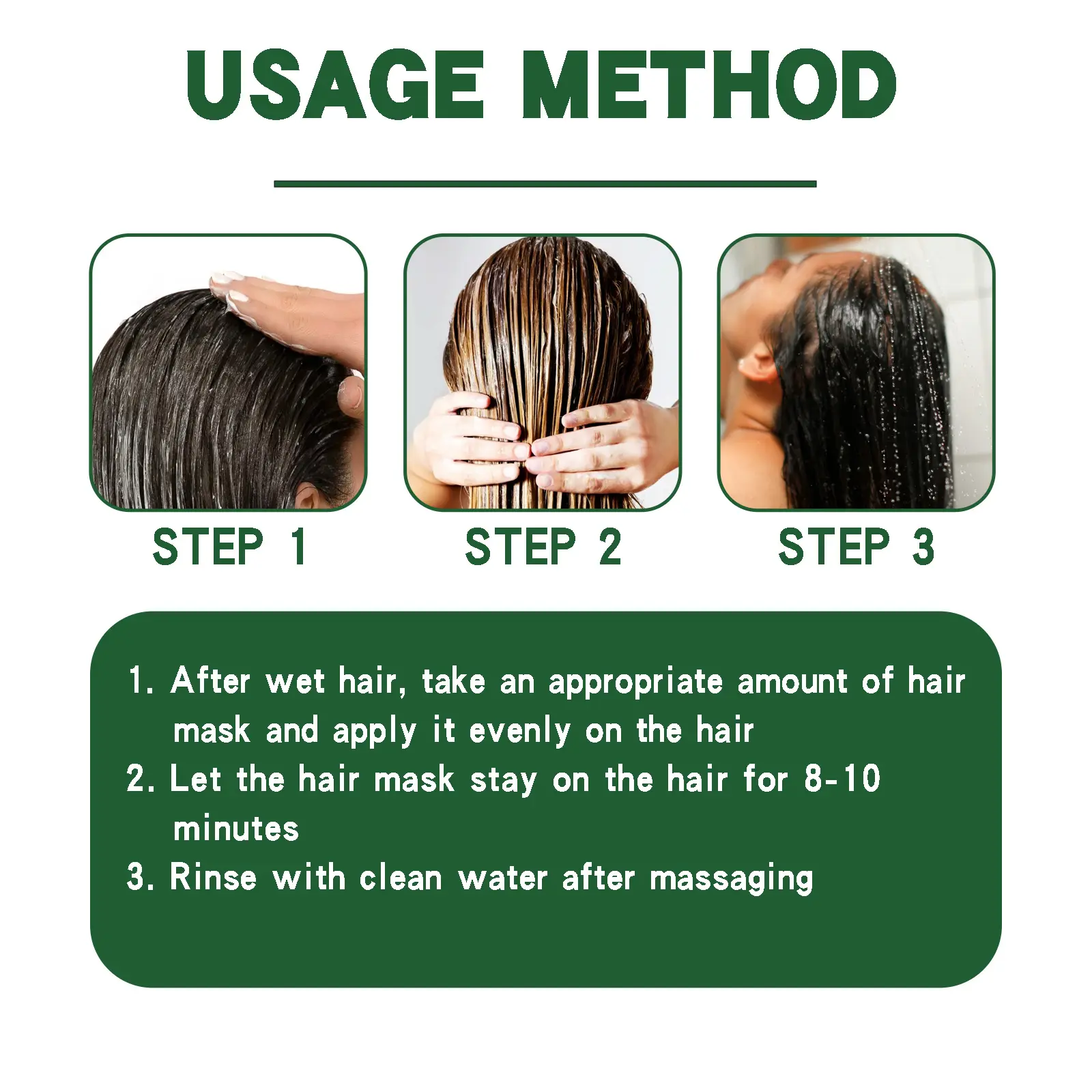 Keratin Hair Mask for Dry & Frizzy Hair Repair - West&Month 3 keratin hair mask moisturize repair split ends West Month 443 6830